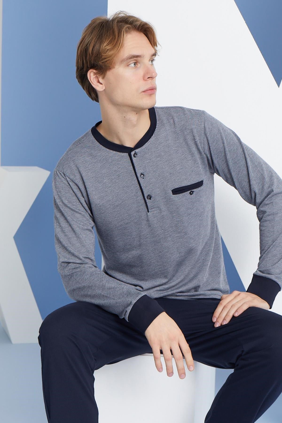 318155Erkek Uzun Kol Düğmeli Yaka Mevsimlik %100 Pamuk Lacivert Pijama Takımı C9T2N6O1cotonhause.com.tr Online Alışveriş - Sezon İndirimlerini KeşfetErkek Uzun Kol Düğmeli Yaka Mevsimlik %100 Pamuk Lacivert Pijama Takımı C9T2N6O1Pijama TakımıKLYErkek Uzun Kol Düğmeli Yaka Mevsimlik %100 Pamuk Lacivert Pijama Takımı C9T2N6O1