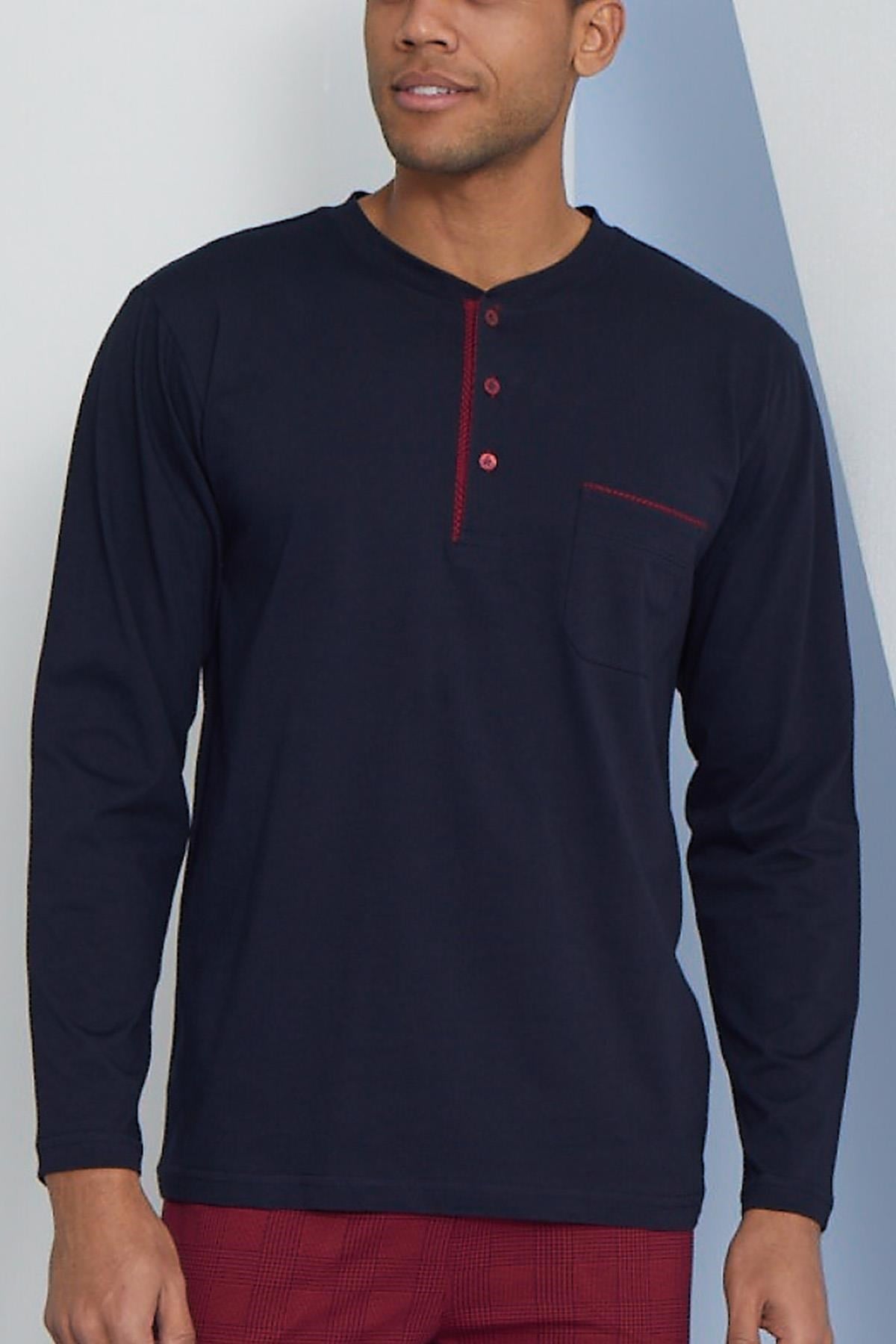 318157Erkek Uzun Kol Midi Yaka Lacivert Pijama Takımı C9T2N5O8cotonhause.com.tr Online Alışveriş - Sezon İndirimlerini KeşfetErkek Uzun Kol Midi Yaka Lacivert Pijama Takımı C9T2N5O8Pijama TakımıKLYErkek Uzun Kol Midi Yaka Lacivert Pijama Takımı C9T2N5O8