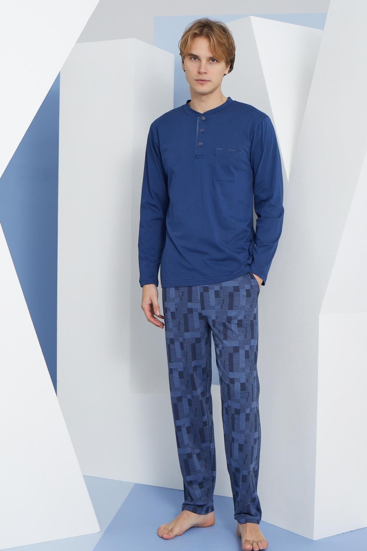 318162Erkek Uzun Kol Midi Yaka İndigo Pijama Takımı C9T2N5O6cotonhause.com.tr Online Alışveriş - Sezon İndirimlerini KeşfetErkek Uzun Kol Midi Yaka İndigo Pijama Takımı C9T2N5O6Pijama TakımıKLYErkek Uzun Kol Midi Yaka İndigo Pijama Takımı C9T2N5O6