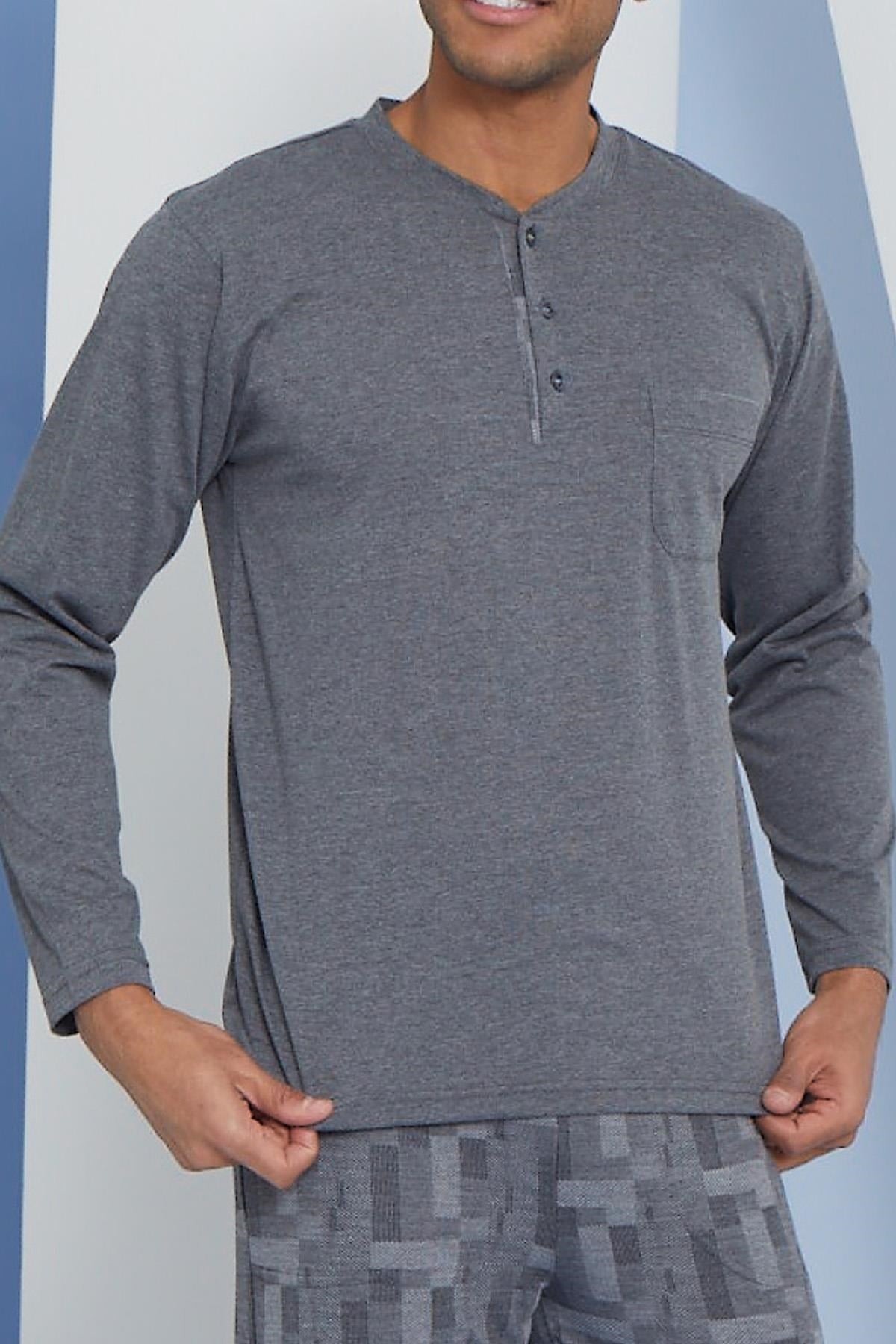 318163Erkek Uzun Kol Midi Yaka Antrasit Pijama Takımı C9T2N5O6cotonhause.com.tr Online Alışveriş - Sezon İndirimlerini KeşfetErkek Uzun Kol Midi Yaka Antrasit Pijama Takımı C9T2N5O6Pijama TakımıKLYErkek Uzun Kol Midi Yaka Antrasit Pijama Takımı C9T2N5O6