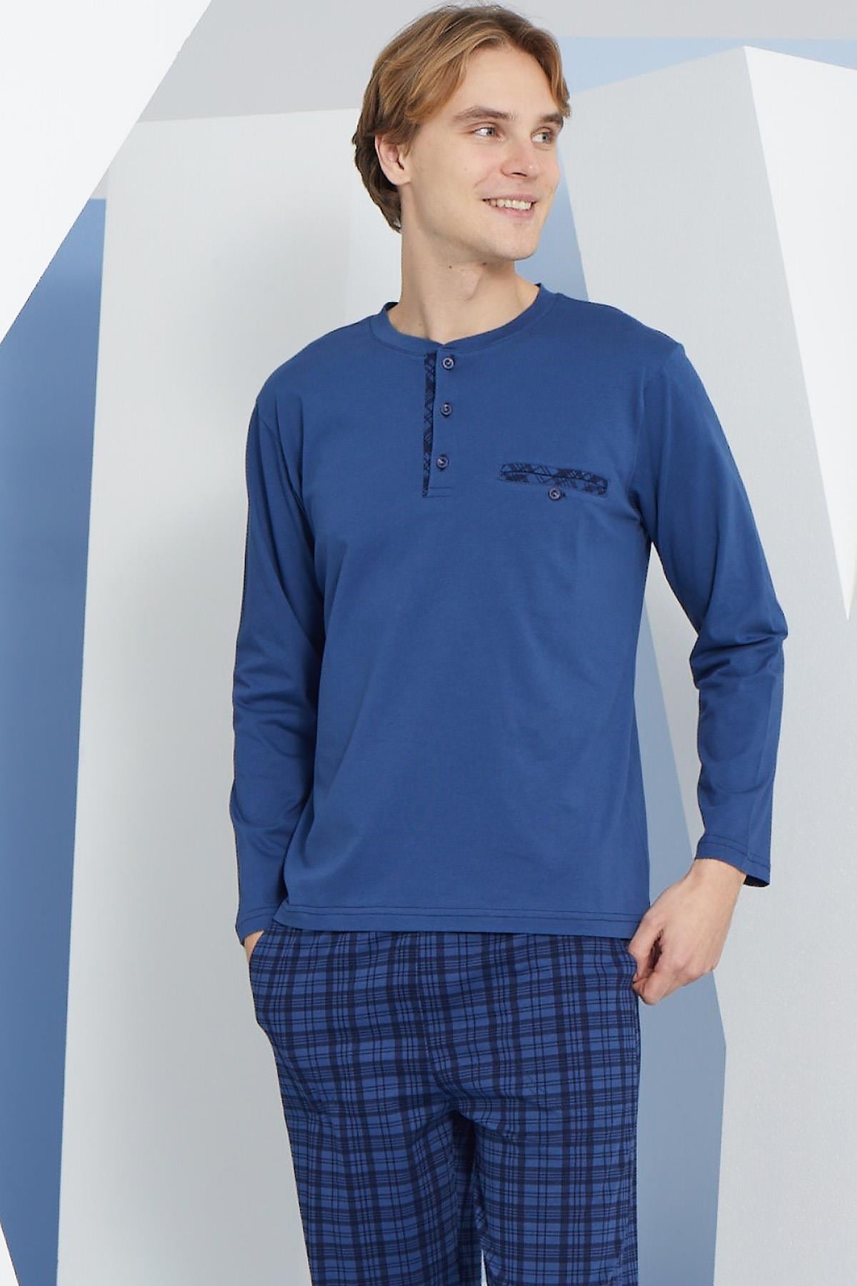 318178Erkek Uzun Kol Midi Yaka İndigo Pijama Takımı C9T2N2O3cotonhause.com.tr Online Alışveriş - Sezon İndirimlerini KeşfetErkek Uzun Kol Midi Yaka İndigo Pijama Takımı C9T2N2O3Pijama TakımıKLYErkek Uzun Kol Midi Yaka İndigo Pijama Takımı C9T2N2O3