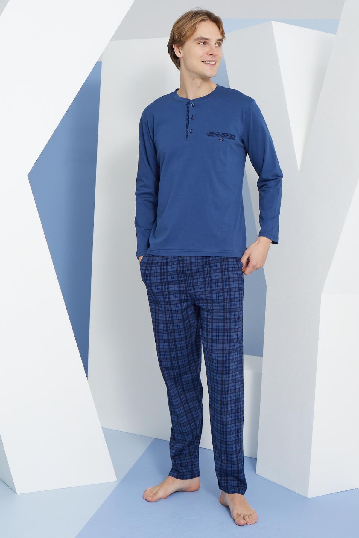 318178Erkek Uzun Kol Midi Yaka İndigo Pijama Takımı C9T2N2O3cotonhause.com.tr Online Alışveriş - Sezon İndirimlerini KeşfetErkek Uzun Kol Midi Yaka İndigo Pijama Takımı C9T2N2O3Pijama TakımıKLYErkek Uzun Kol Midi Yaka İndigo Pijama Takımı C9T2N2O3
