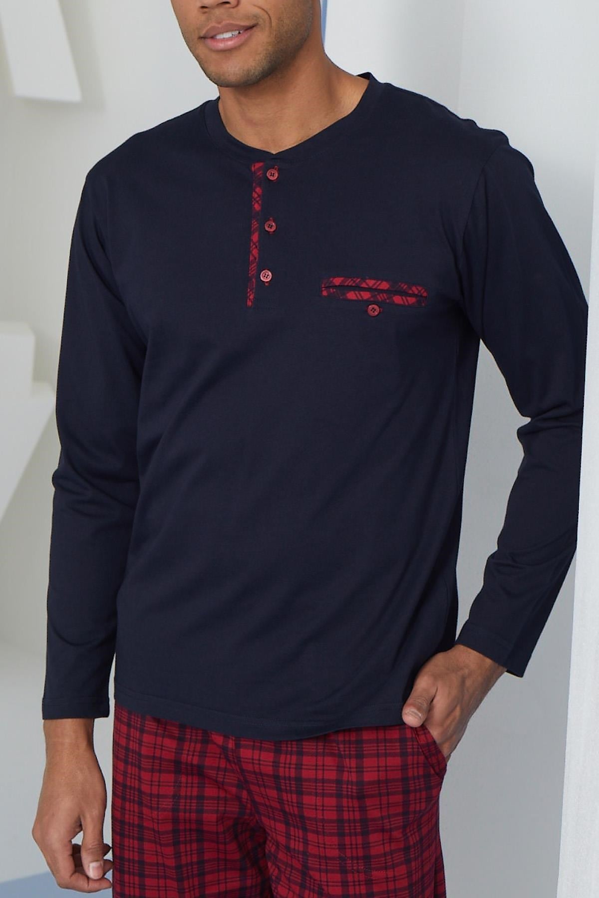 318177Erkek Uzun Kol Midi Yaka Lacivert Pijama Takımı C9T2N2O3cotonhause.com.tr Online Alışveriş - Sezon İndirimlerini KeşfetErkek Uzun Kol Midi Yaka Lacivert Pijama Takımı C9T2N2O3Pijama TakımıKLYErkek Uzun Kol Midi Yaka Lacivert Pijama Takımı C9T2N2O3