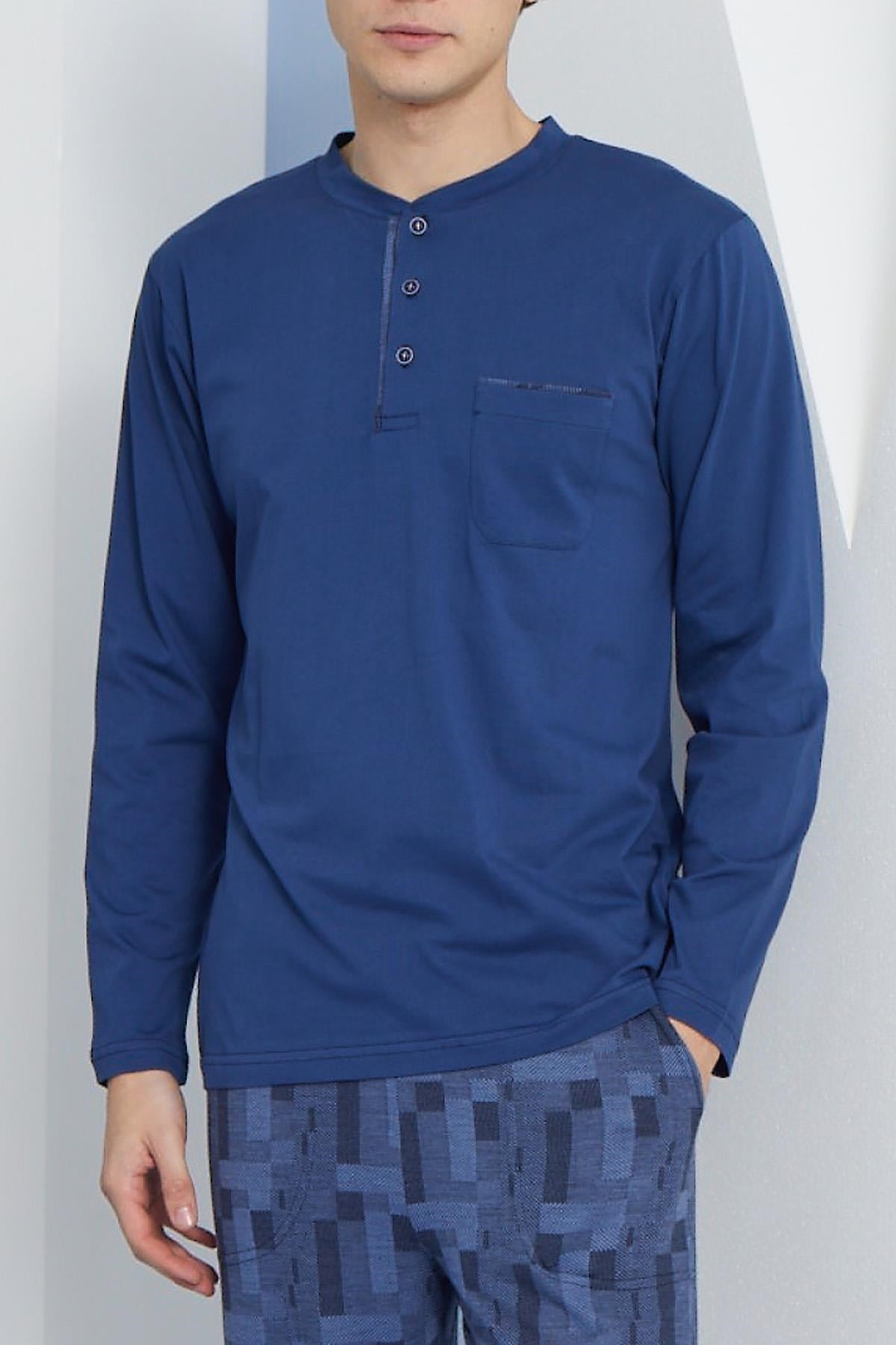318162Erkek Uzun Kol Midi Yaka İndigo Pijama Takımı C9T2N5O6cotonhause.com.tr Online Alışveriş - Sezon İndirimlerini KeşfetErkek Uzun Kol Midi Yaka İndigo Pijama Takımı C9T2N5O6Pijama TakımıKLYErkek Uzun Kol Midi Yaka İndigo Pijama Takımı C9T2N5O6