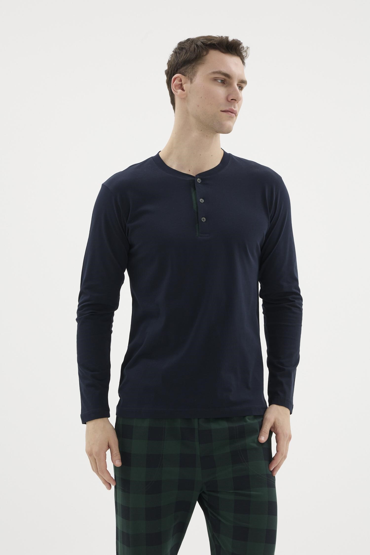 333270Erkek Lacivert Uzun Kollu Düğmeli Yaka Ekose Pijama Takımı C1T2N29Pijama TakımıKLYErkek Lacivert Uzun Kollu Düğmeli Yaka Ekose Pijama Takımı C1T2N29