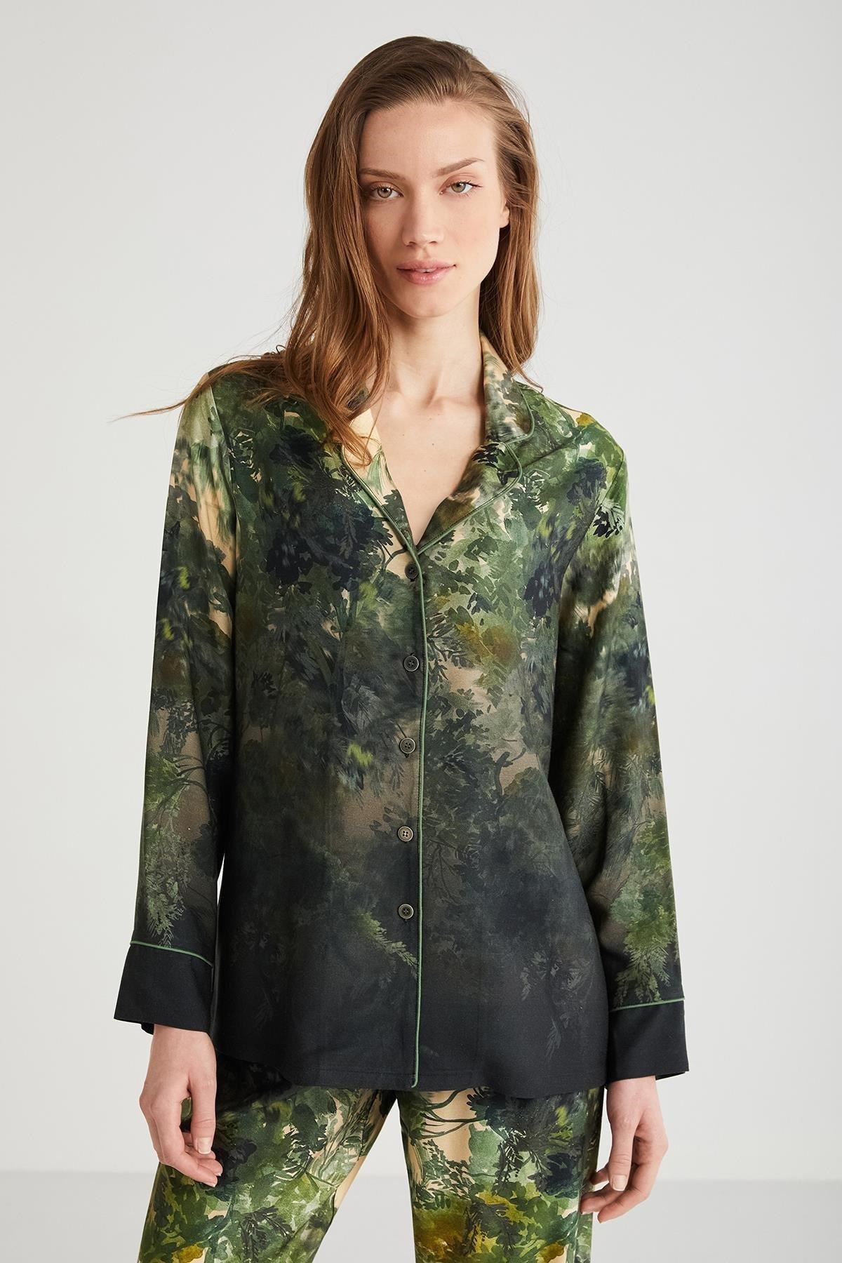 325577Kadın Uzun Kol Önden Düğmeli Yeşil  Pijama Takım C1T0N7O9cotonhause.com.tr Online Alışveriş - Sezon İndirimlerini Keşfet Kadın Uzun Kol Önden Düğmeli Yeşil  Pijama Takım C1T0N7O9Uzun Kol Pijamapenye moodKadın Uzun Kol Önden Düğmeli Yeşil  Pijama Takım C1T0N7O9