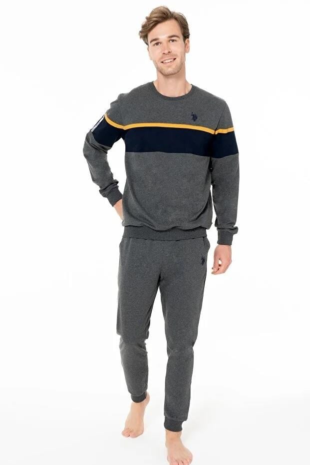 329185Erkek Antrasit Renk Uzun Kollu Bisiklet Yaka Renk Bloklu Lastikli Paça Pijama Takımı C6T3N981Pijama TakımıPoloErkek Antrasit Renk Uzun Kollu Bisiklet Yaka Renk Bloklu Lastikli Paça Pijama Takımı C6T3N981