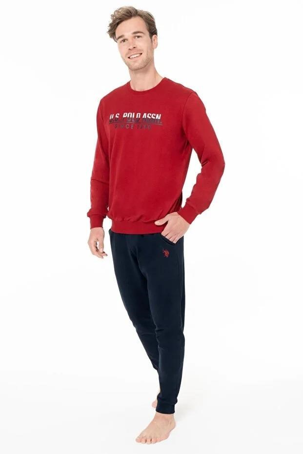 329173Erkek Bordo Renk Uzun Kollu Bisiklet Yaka Lastikli Paça Pijama Takımı C8T2N981Pijama TakımıPoloErkek Bordo Renk Uzun Kollu Bisiklet Yaka Lastikli Paça Pijama Takımı C8T2N981