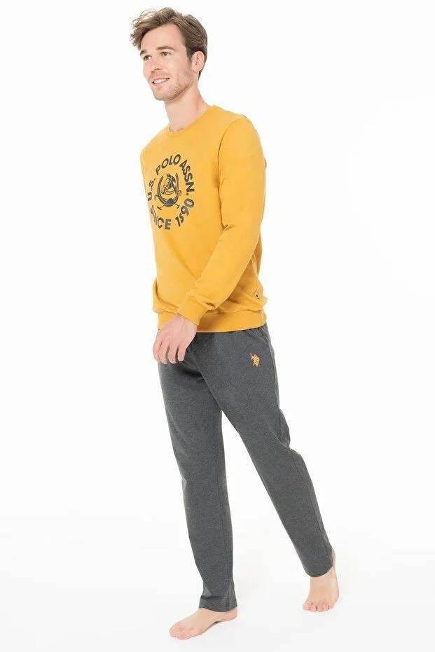 329177Erkek Hardal Renk Uzun Kollu Bisiklet Yaka Düz Paça Pijama Takımı C0T4N981Pijama TakımıPoloErkek Hardal Renk Uzun Kollu Bisiklet Yaka Düz Paça Pijama Takımı C0T4N981