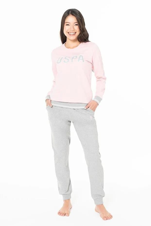 329187Kadın Pembe Renk Uzun Kollu Bisiklet Yaka Lastikli Paça Pijama Takımı C7T1N102Uzun Kol PijamaPoloKadın Pembe Renk Uzun Kollu Bisiklet Yaka Lastikli Paça Pijama Takımı C7T1N102