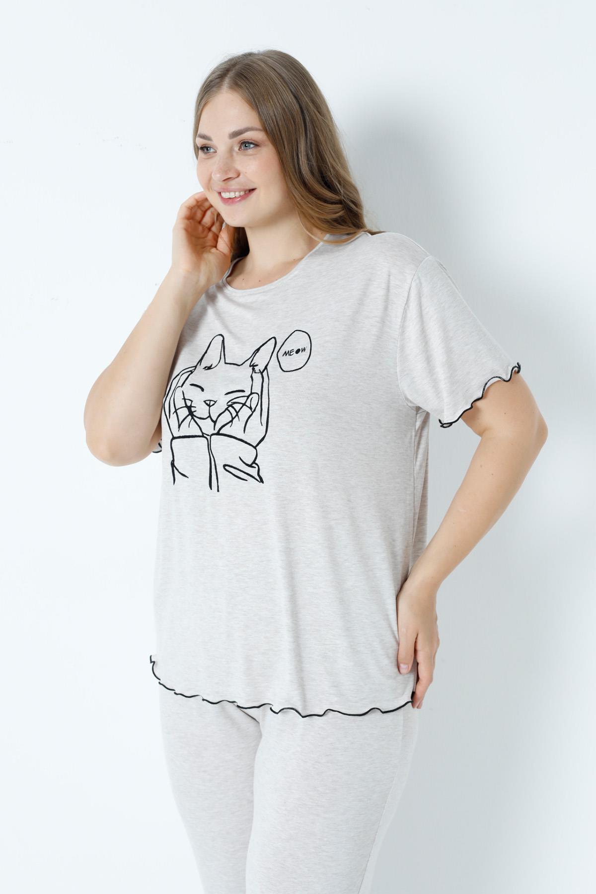 318654Kadın Büyük Beden Kısa Kol Bej Melanj Pijama Takım C4T38N51cotonhause.com.tr Online Alışveriş - Sezon İndirimlerini KeşfetKadın Büyük Beden Kısa Kol Bej Melanj Pijama Takım C4T38N51Büyük BedenSevimKadın Büyük Beden Kısa Kol Bej Melanj Pijama Takım C4T38N51
