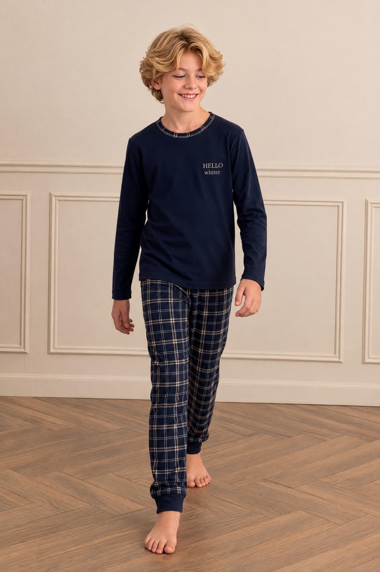 334299Erkek Çocuk Uzun Kollu Lacivert %100 Pamuk Pijama Takımı C0T5N007Erkek Çocuk Uzun Kollu Lacivert Pijama Takımı | cotonhauseErkek Çocuk PijamaSevimErkek Çocuk Uzun Kollu Lacivert %100 Pamuk Pijama Takımı C0T5N007