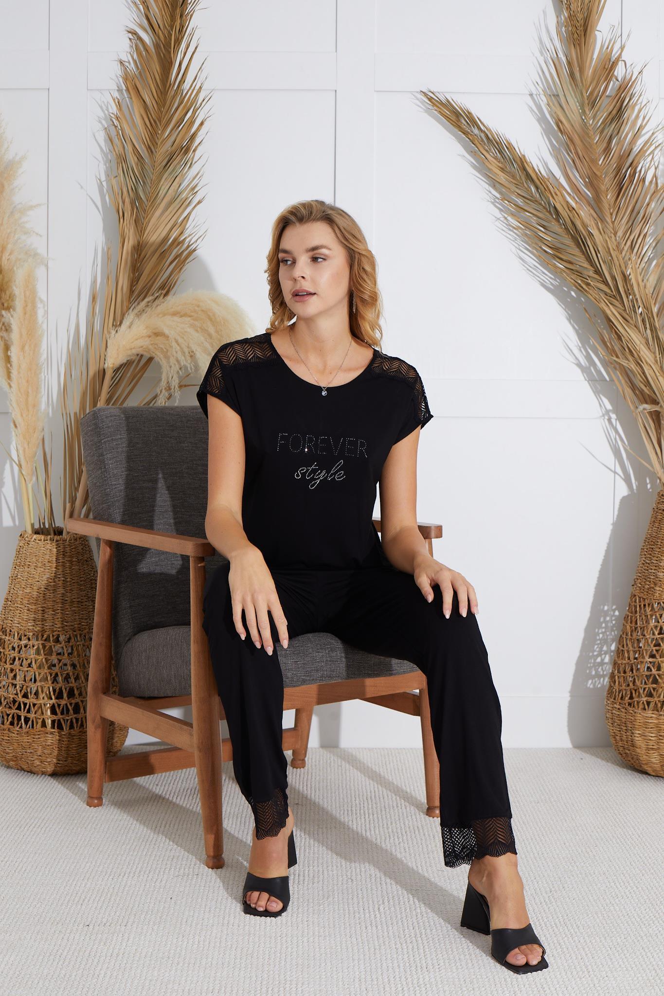 320059Kadın Kısa Kol Siyah Pijama Takım C1T2N7O51cotonhause.com.tr Online Alışveriş - Sezon İndirimlerini KeşfetKadın Kısa Kol Siyah Pijama Takım C1T2N7O51Kısa Kol / Askılı PijamaSevimKadın Kısa Kol Siyah Pijama Takım C1T2N7O51