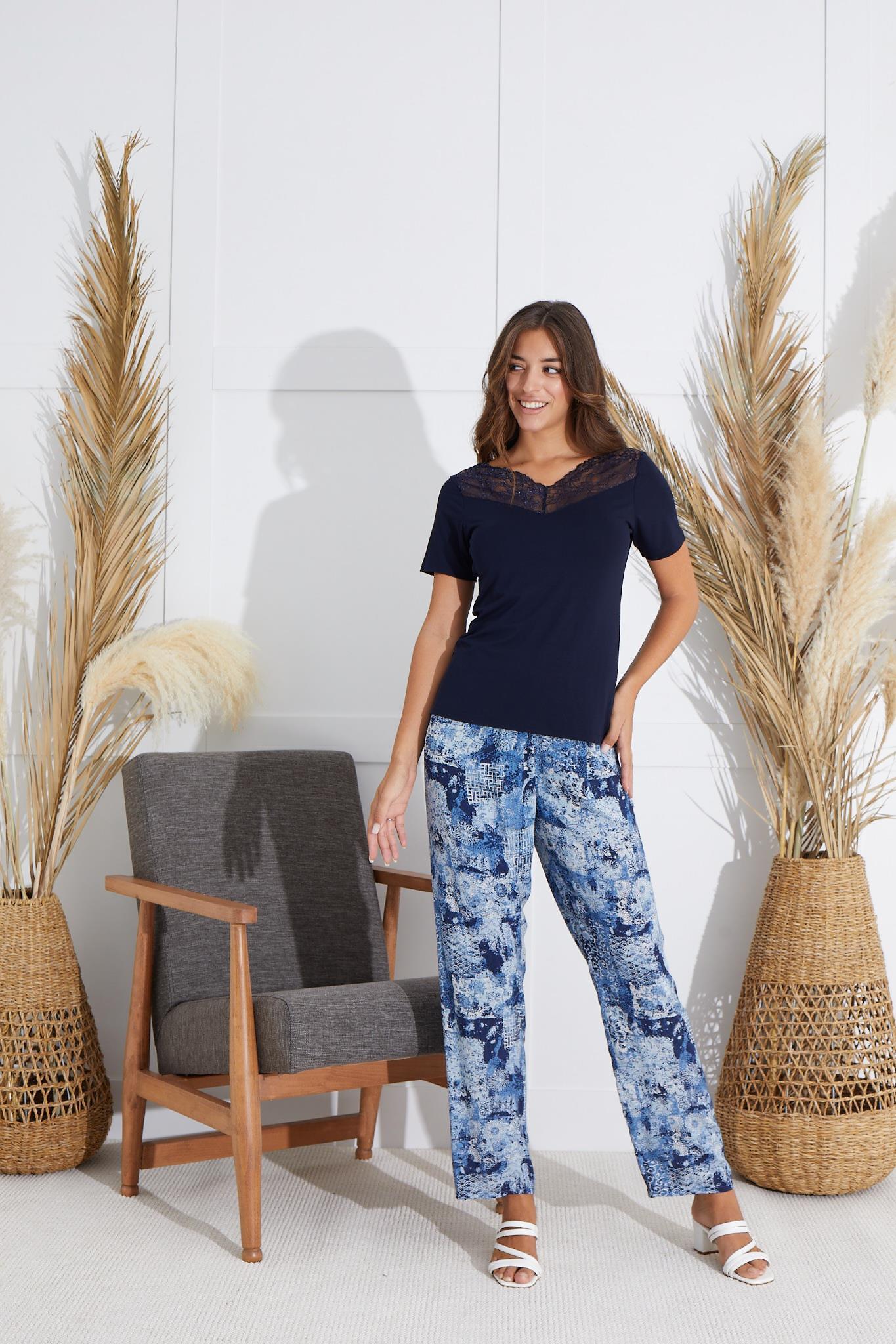 318590Kadın Dantelli Kısa Kol Lacivert Pijama Takım C1T5N551cotonhause.com.tr Online Alışveriş - Sezon İndirimlerini KeşfetKadın Dantelli Kısa Kol Lacivert Pijama Takım C1T5N551Kısa Kol / Askılı PijamaSevimKadın Dantelli Kısa Kol Lacivert Pijama Takım C1T5N551