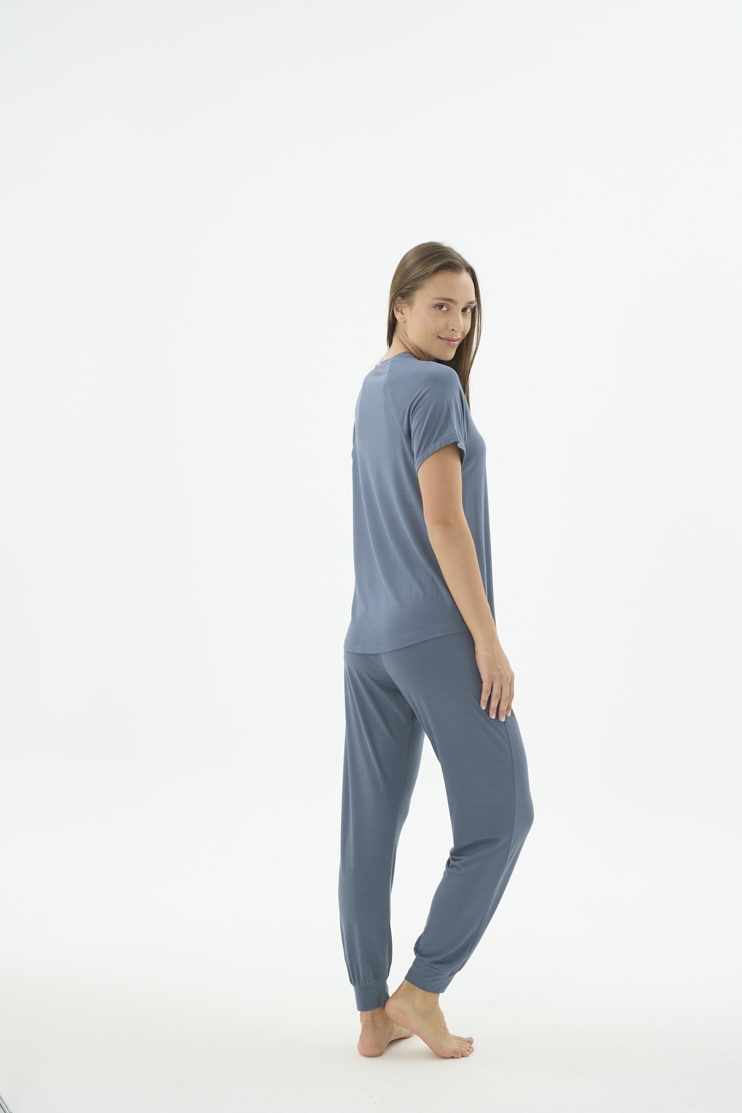 332666Kadın Kısa Kollu Petrol Jogger Pijama Takımı C3T1N571Kısa Kol / Askılı PijamaSevimKadın Kısa Kollu Petrol Jogger Pijama Takımı C3T1N571