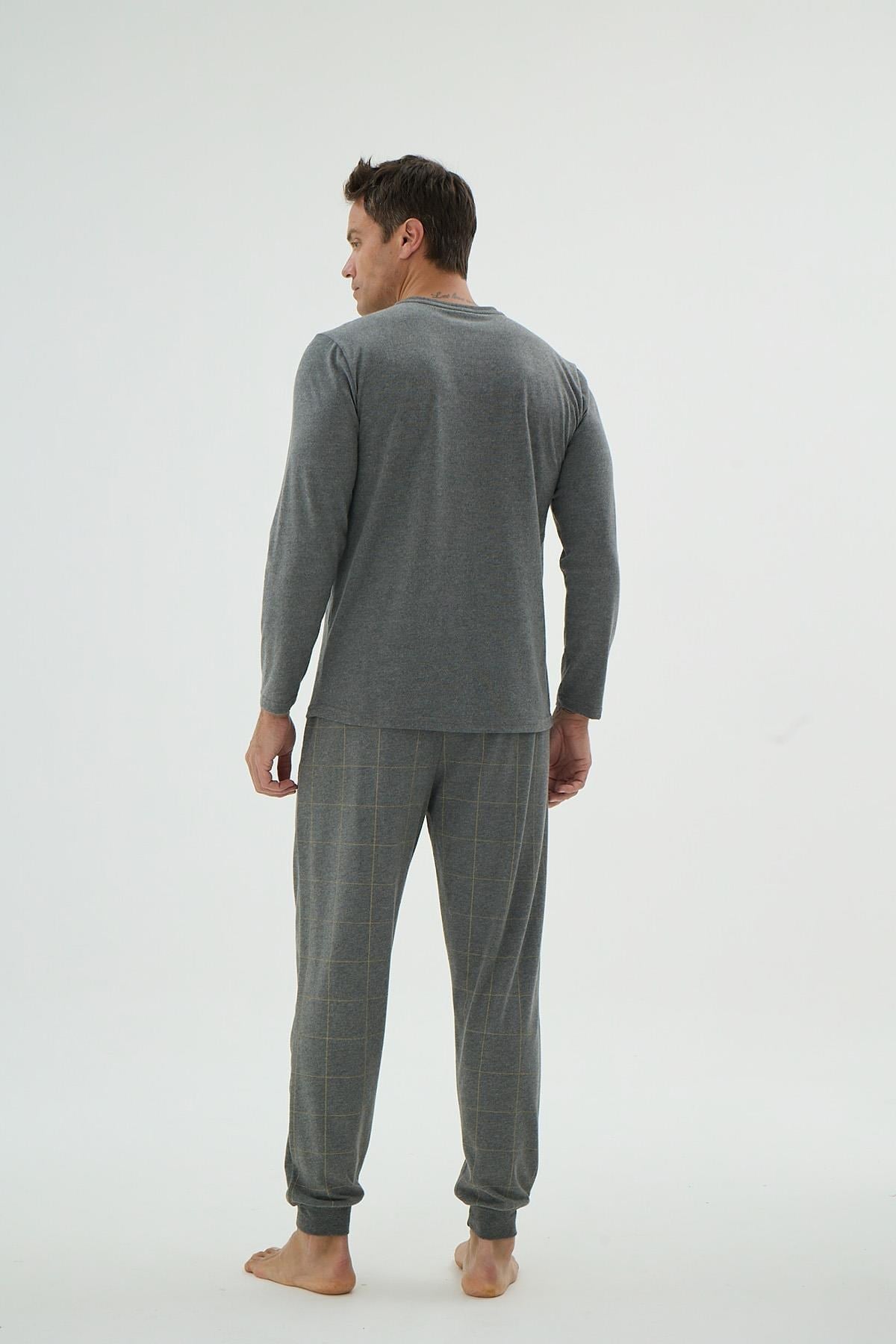 328680Erkek Uzun Kol Jogger Paça Antrasit Pijama Takımı C6T2N69Pijama TakımıSevimErkek Uzun Kol Jogger Paça Antrasit Pijama Takımı C6T2N69