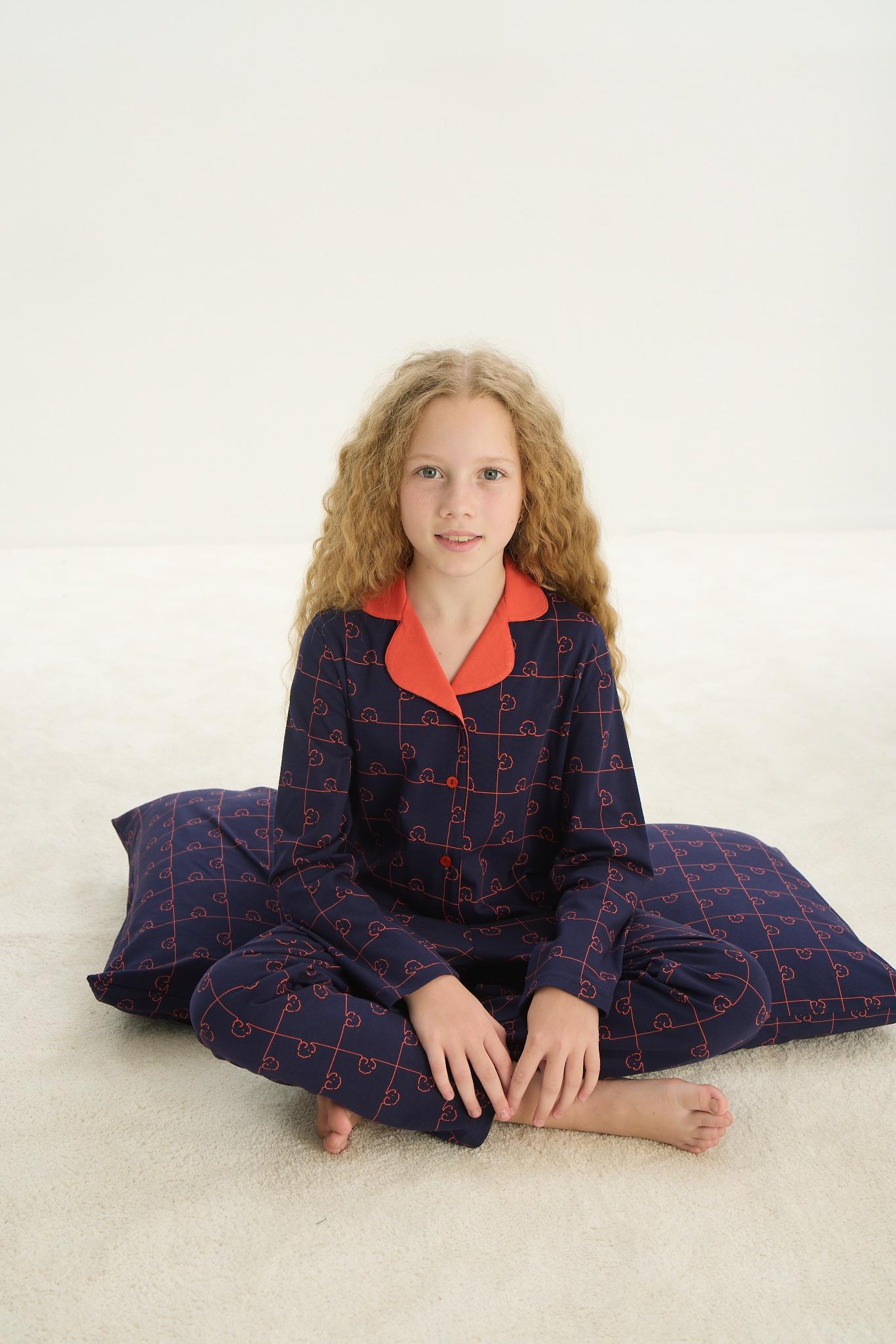 324282Kız Çocuk Uzun Kol Gömlek Yaka Önden Düğmeli Lacivert Pijama Takım C0T1N7O8Kız Çocuk Uzun Kol Gömlek Yaka Önden Düğmeli Lacivert Pijama Takım C0T1N7O8SevimPijamaPijamaSevimKız Çocuk Uzun Kol Gömlek Yaka Önden Düğmeli Lacivert Pijama Takım C0T1N7O8