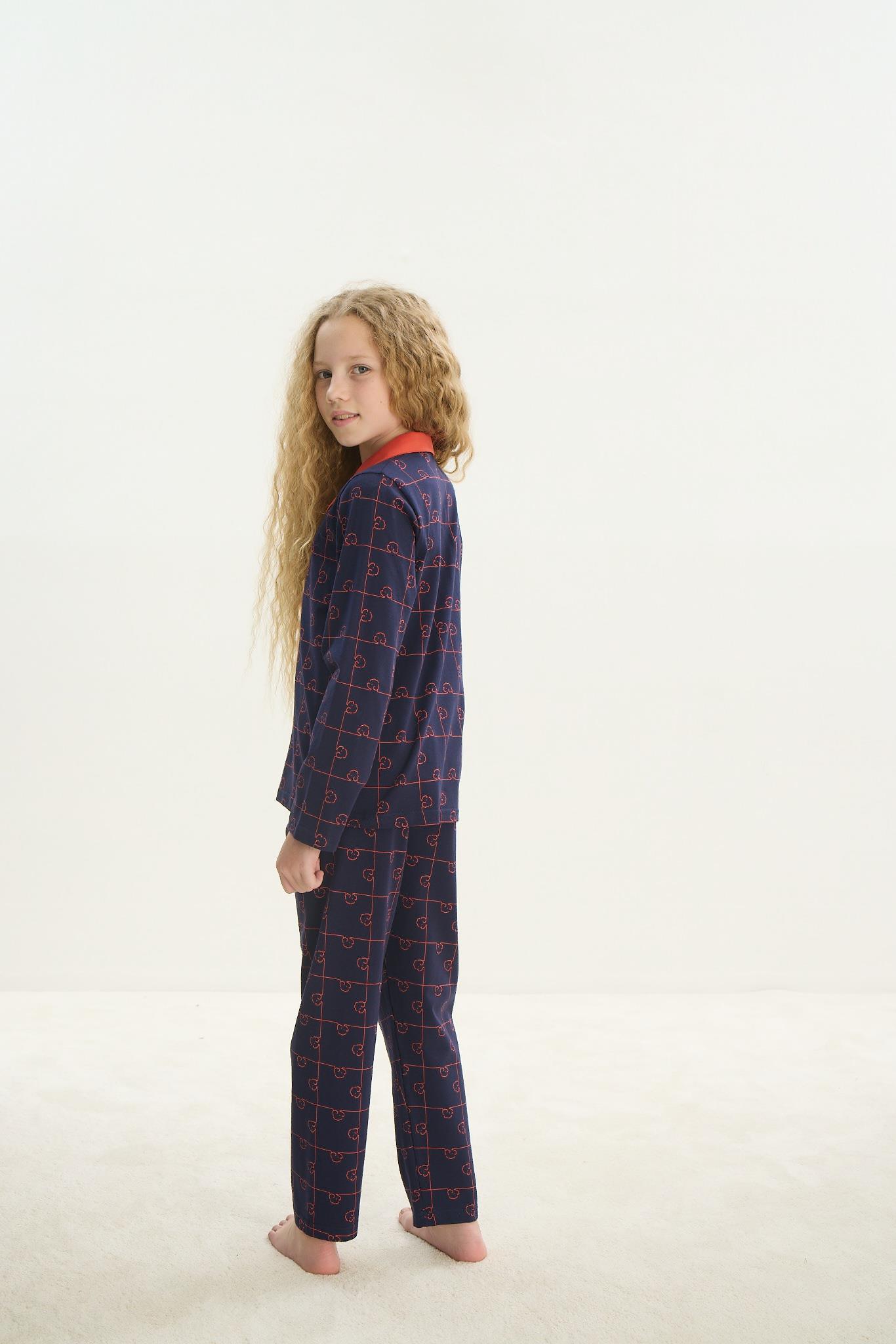 324282Kız Çocuk Uzun Kol Gömlek Yaka Önden Düğmeli Lacivert Pijama Takım C0T1N7O8Kız Çocuk Uzun Kol Gömlek Yaka Önden Düğmeli Lacivert Pijama Takım C0T1N7O8SevimPijamaPijamaSevimKız Çocuk Uzun Kol Gömlek Yaka Önden Düğmeli Lacivert Pijama Takım C0T1N7O8