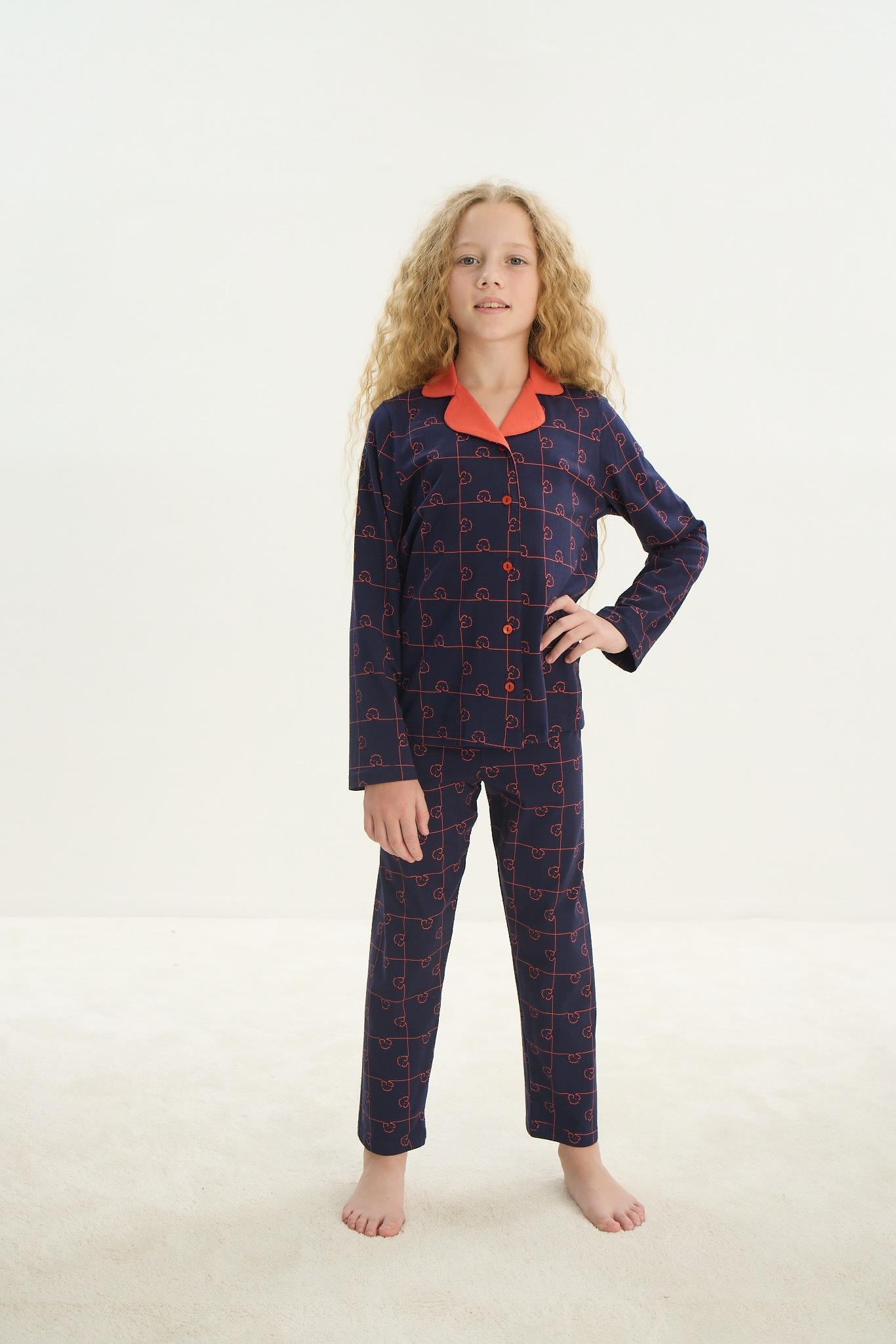 324282Kız Çocuk Uzun Kol Gömlek Yaka Önden Düğmeli Lacivert Pijama Takım C0T1N7O8Kız Çocuk Uzun Kol Gömlek Yaka Önden Düğmeli Lacivert Pijama Takım C0T1N7O8SevimPijamaPijamaSevimKız Çocuk Uzun Kol Gömlek Yaka Önden Düğmeli Lacivert Pijama Takım C0T1N7O8