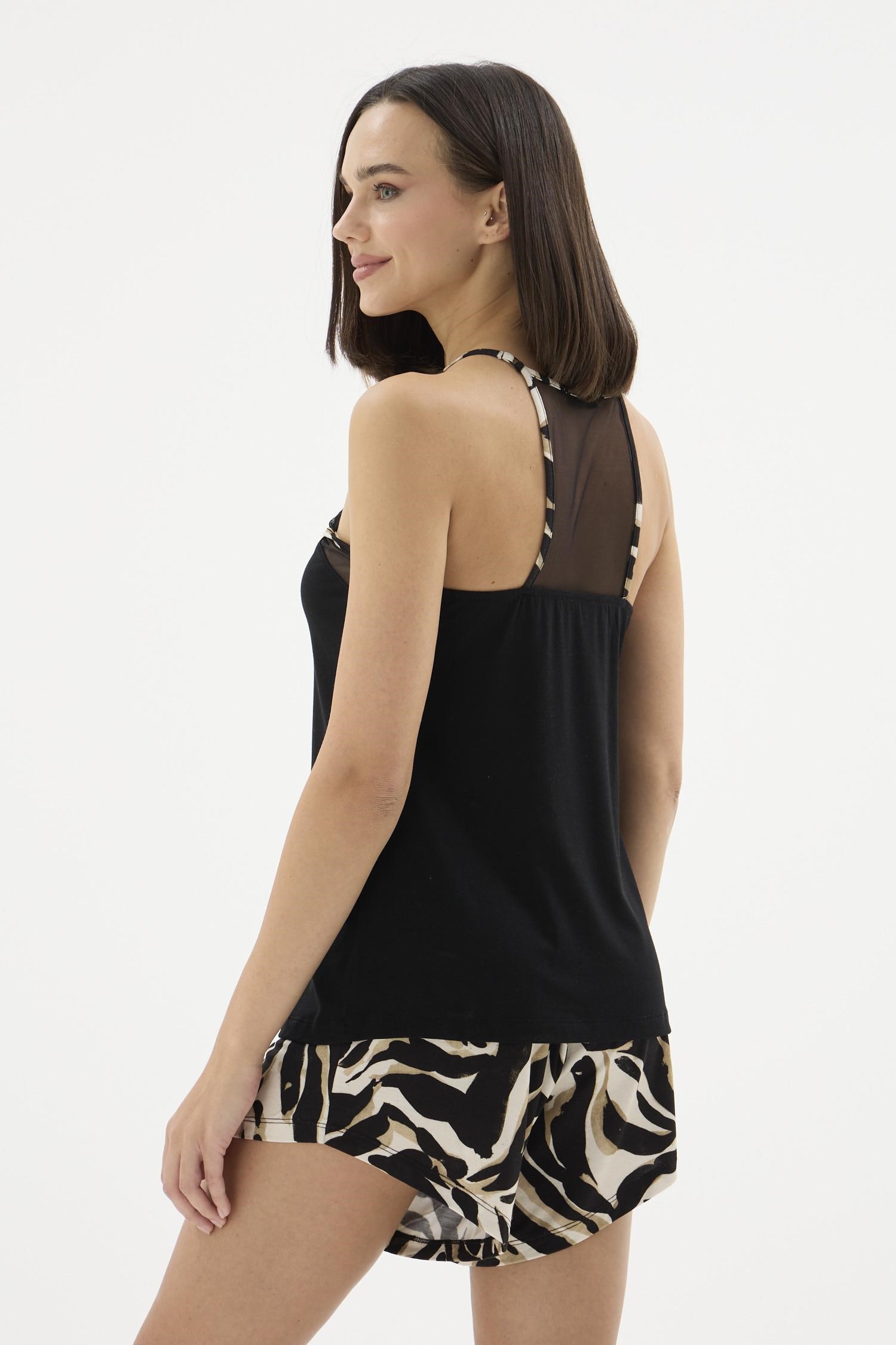 332692Kadın Tül Detaylı İnce Askılı Zebra Desenli Şortlu Pijama Takımı C1T1N771Şortlu TakımSevimKadın Tül Detaylı İnce Askılı Zebra Desenli Şortlu Pijama Takımı C1T1N771