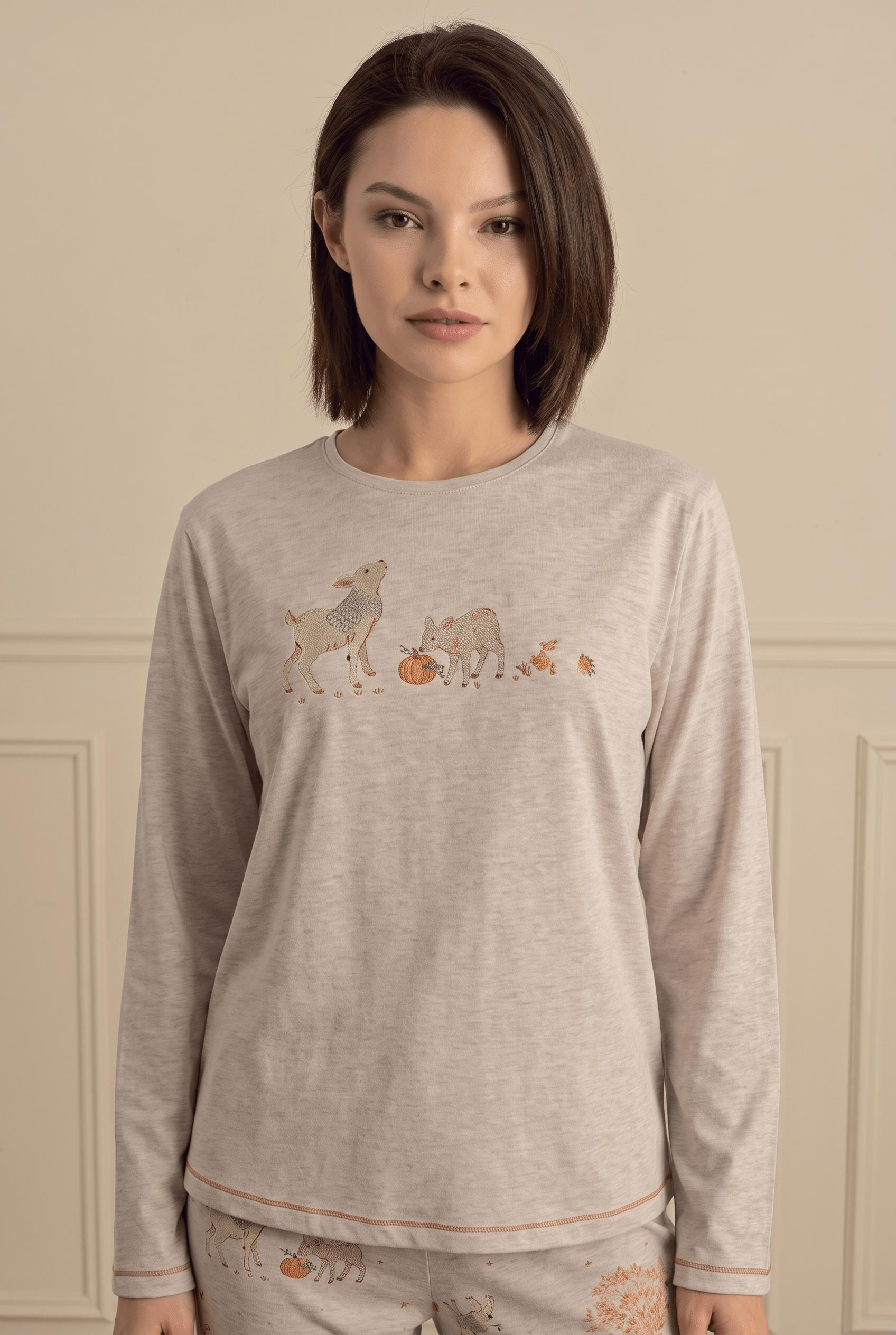 333827Kadın Uzun Kol Bej Melanj Pijama Takım C7T1N281Kadın Uzun Kol Bej Melanj Pijama Takım | cotonhauseUzun Kol PijamaSevimKadın Uzun Kol Bej Melanj Pijama Takım C7T1N281