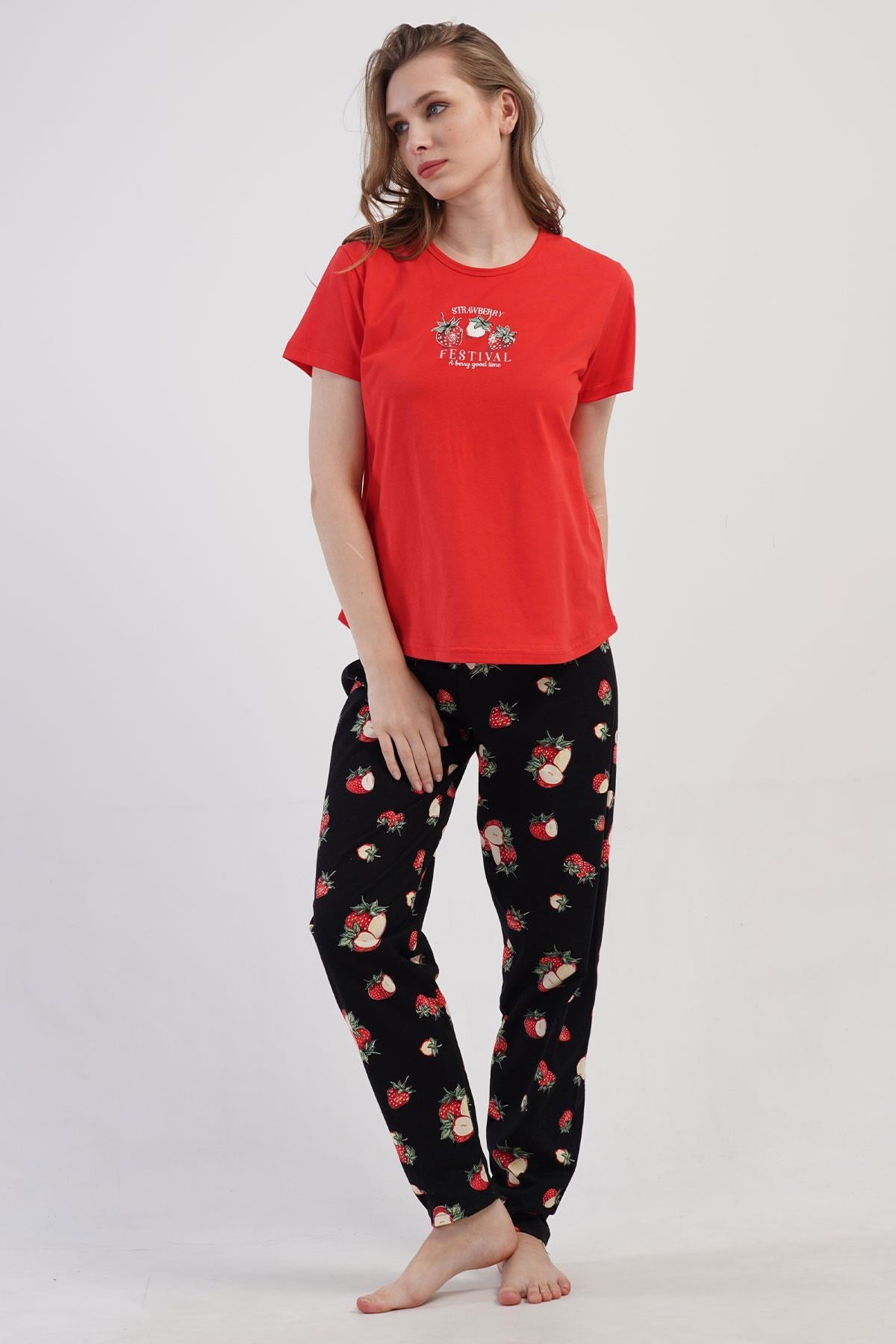 327320Kadın Büyük Beden Kısa Kol Kırmızı Pijama Takımı C6T9N0O904cotonhause.com.tr Online Alışveriş - Sezon İndirimlerini Keşfet Kadın Büyük Beden Kısa Kol Kırmızı Pijama Takımı C6T9N0O904Büyük BedenVienettaKadın Büyük Beden Kısa Kol Kırmızı Pijama Takımı C6T9N0O904