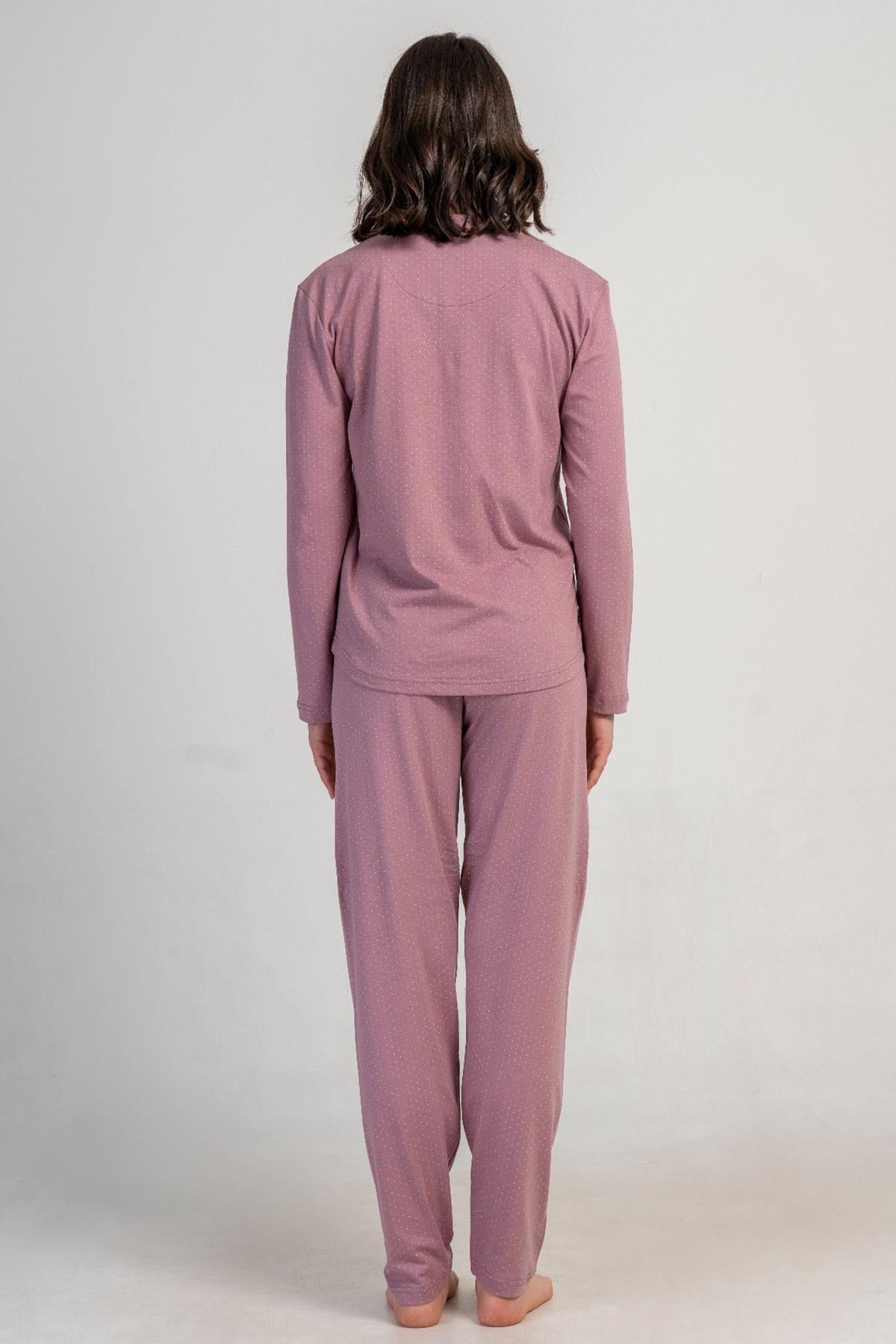 329527Kadın Büyük Beden Pembe Uzun Kollu Baskılı Pijama Takımı C9T0N0405Büyük BedenVienettaKadın Büyük Beden Pembe Uzun Kollu Baskılı Pijama Takımı C9T0N0405