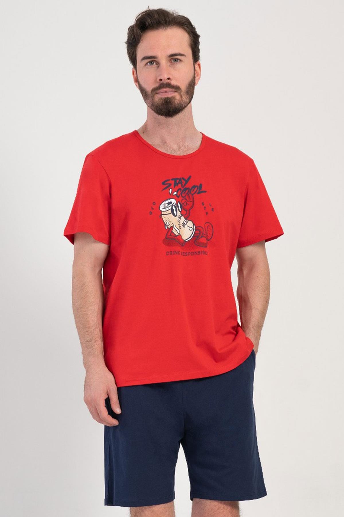 327402Erkek Büyük Beden Kısa Kol Kırmızı Şortlu Pijama Takım C9T7N1O904cotonhause.com.tr Online Alışveriş - Sezon İndirimlerini Keşfet Erkek Büyük Beden Kısa Kol Kırmızı Şortlu Pijama Takım C9T7N1O904Pijama TakımıVienettaErkek Büyük Beden Kısa Kol Kırmızı Şortlu Pijama Takım C9T7N1O904