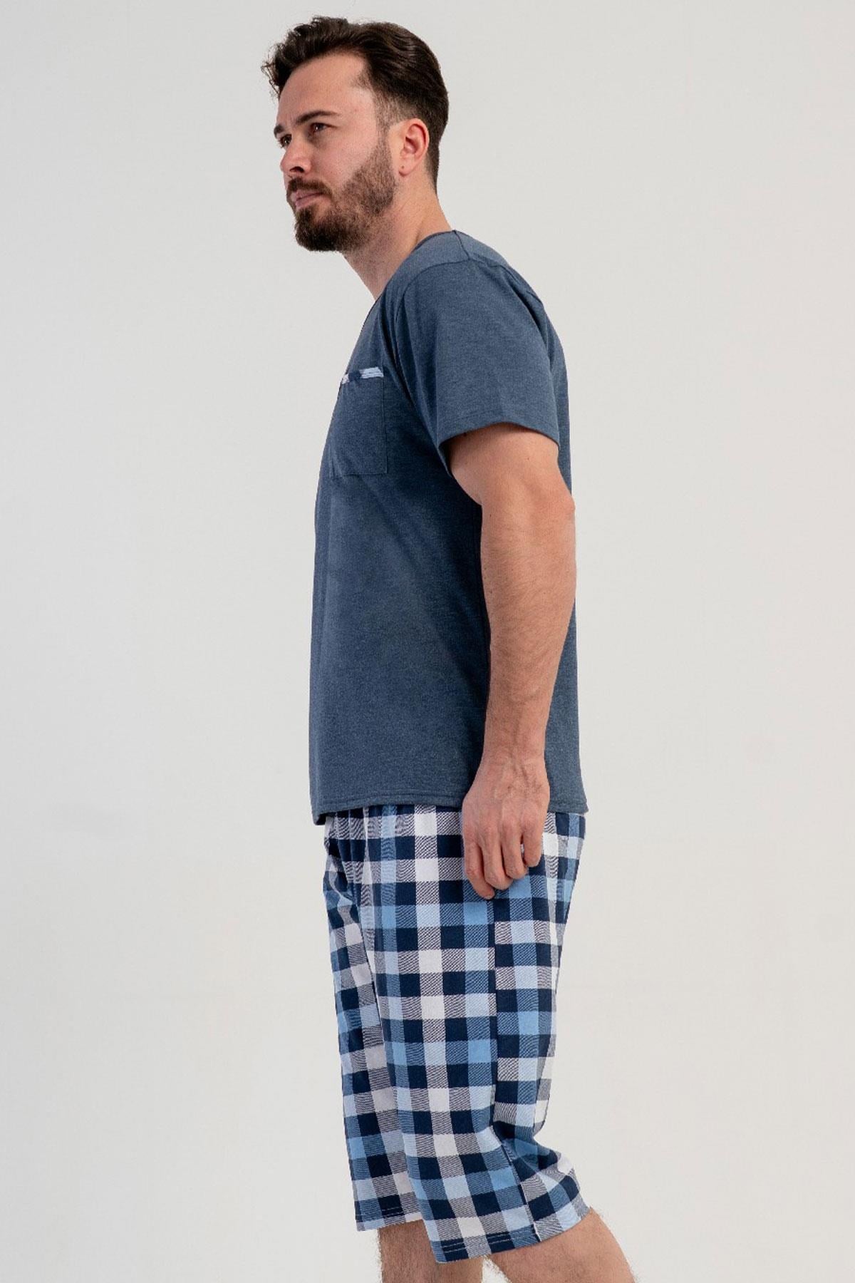 333070Erkek Büyük Beden V Yaka Kısa Kollu Kapri Antrasit Pijama Takımı C8T8N0215Pijama TakımıVienettaErkek Büyük Beden V Yaka Kısa Kollu Kapri Antrasit Pijama Takımı C8T8N0215