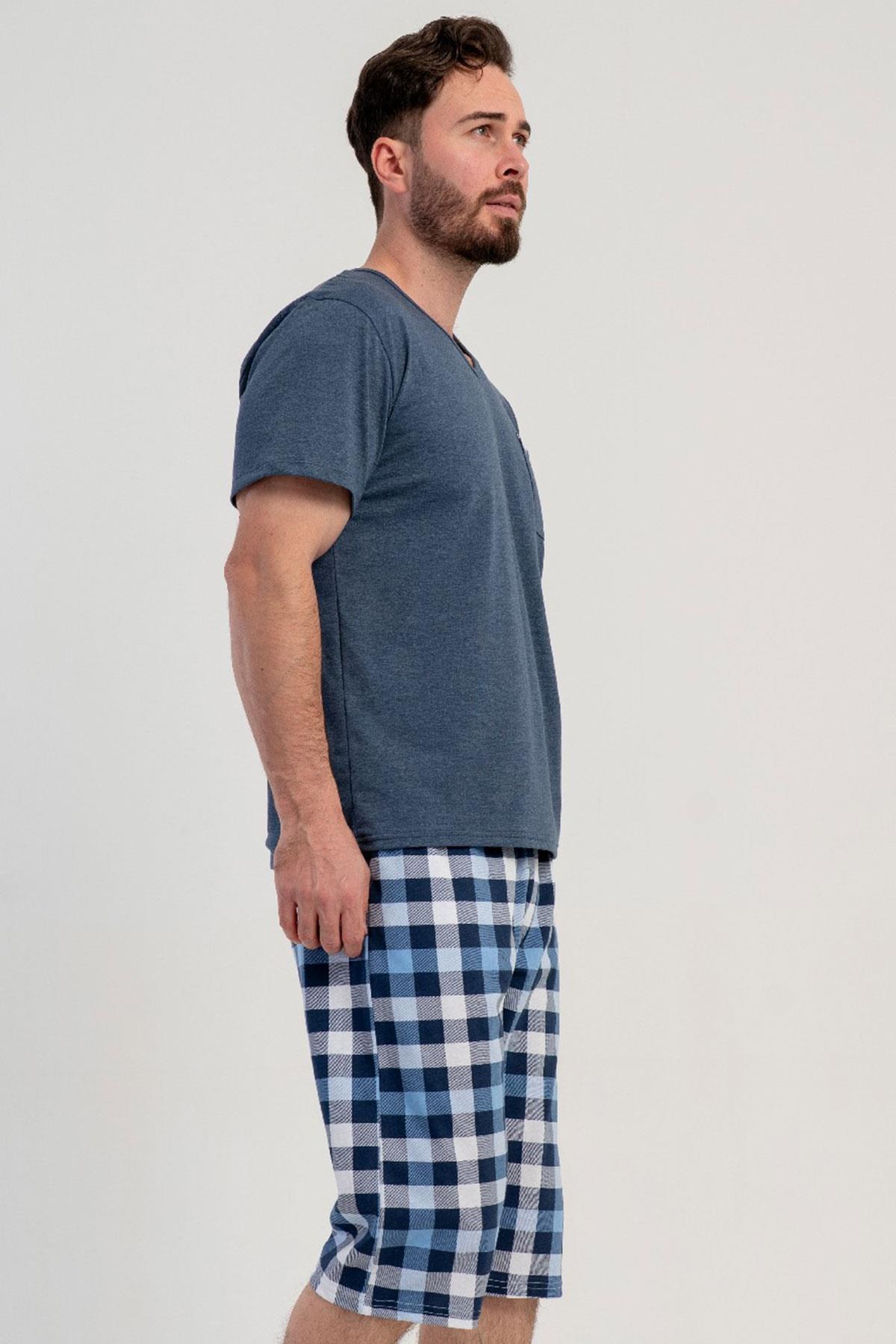 333070Erkek Büyük Beden V Yaka Kısa Kollu Kapri Antrasit Pijama Takımı C8T8N0215Pijama TakımıVienettaErkek Büyük Beden V Yaka Kısa Kollu Kapri Antrasit Pijama Takımı C8T8N0215