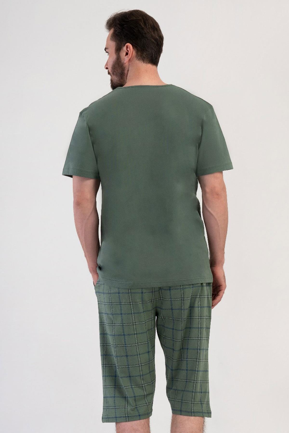 330889Erkek Kısa Kol Haki Kapri Pijama Takımı C7T4N2804Pijama TakımıVienettaErkek Kısa Kol Haki Kapri Pijama Takımı C7T4N2804