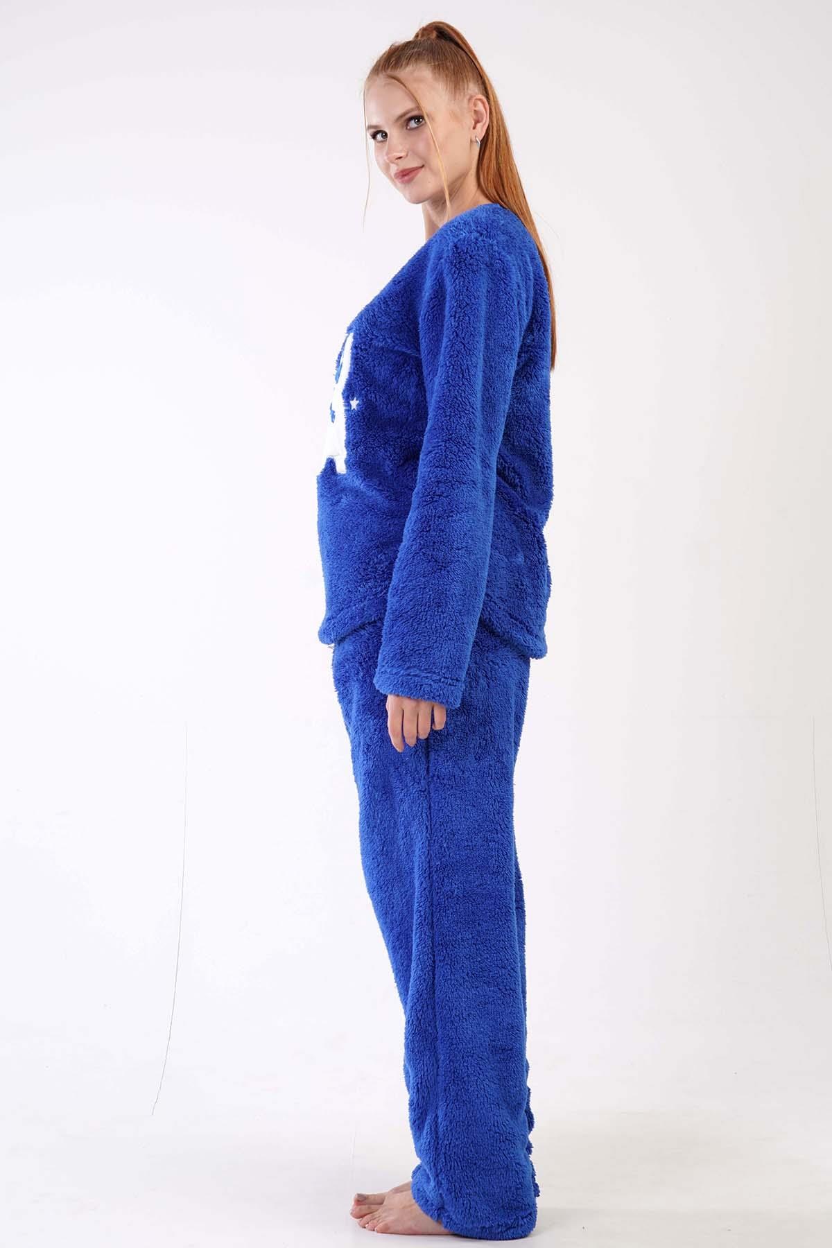 329085Kadın İndigo Renk Uzun Kollu Wellsoft Kumaş Bisiklet Yaka Düz Paça Pijama Takımı C7T2N2503PijamaVienettaKadın İndigo Renk Uzun Kollu Wellsoft Kumaş Bisiklet Yaka Düz Paça Pijama Takımı C7T2N2503