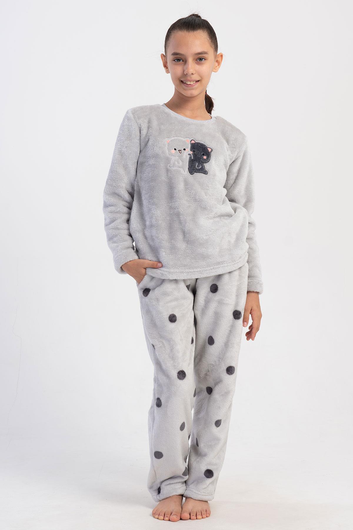 324384Kız Çocuk Uzun Kol Welsoft Gri Pijama Takım C4T5N1O304Kız Çocuk Uzun Kol Welsoft Gri Pijama Takım C4T5N1O304VienettaPijamaPijamaVienettaKız Çocuk Uzun Kol Welsoft Gri Pijama Takım C4T5N1O304