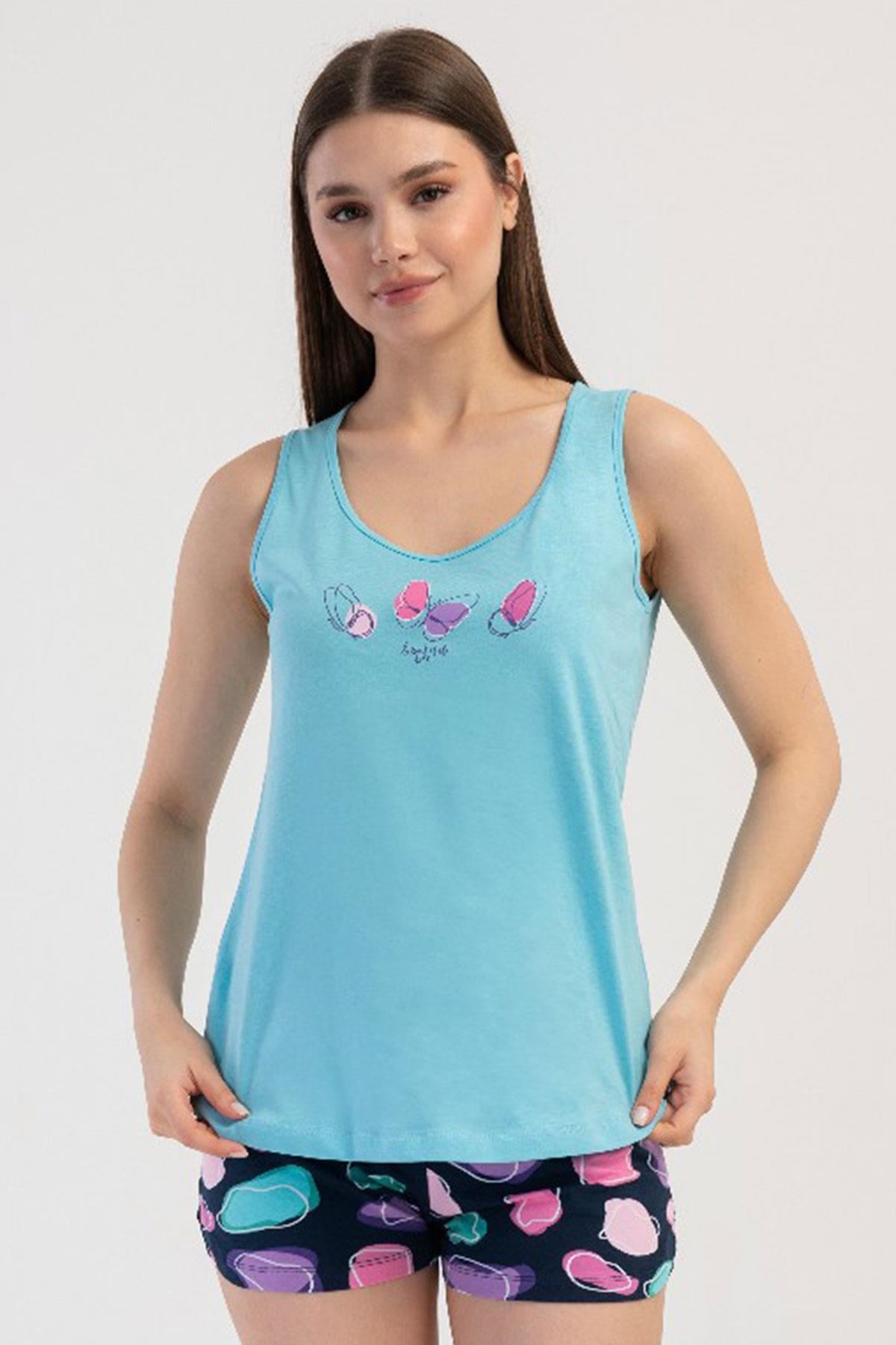 327297Kadın Kalın Askı Turkuaz Şortlu Pijama Takım C2T5N2O804cotonhause.com.tr Online Alışveriş - Sezon İndirimlerini Keşfet Kadın Kalın Askı Turkuaz Şortlu Pijama Takım C2T5N2O804Şortlu TakımVienettaKadın Kalın Askı Turkuaz Şortlu Pijama Takım C2T5N2O804