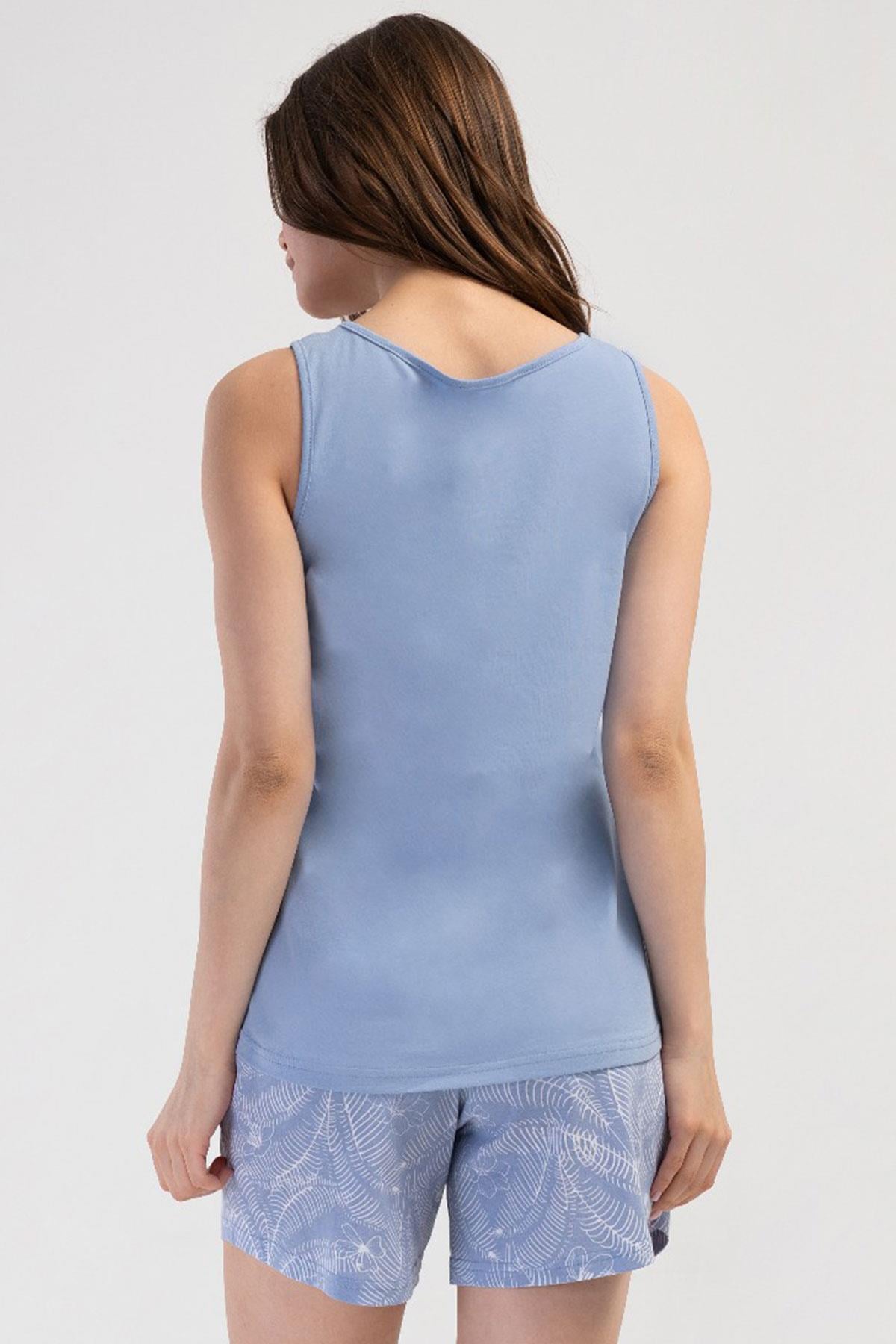 327305Kadın Geniş Askı Mavi Şortlu Pijama Takım C4T2N3O804cotonhause.com.tr Online Alışveriş - Sezon İndirimlerini Keşfet Kadın Geniş Askı Mavi Şortlu Pijama Takım C4T2N3O804Şortlu TakımVienettaKadın Geniş Askı Mavi Şortlu Pijama Takım C4T2N3O804