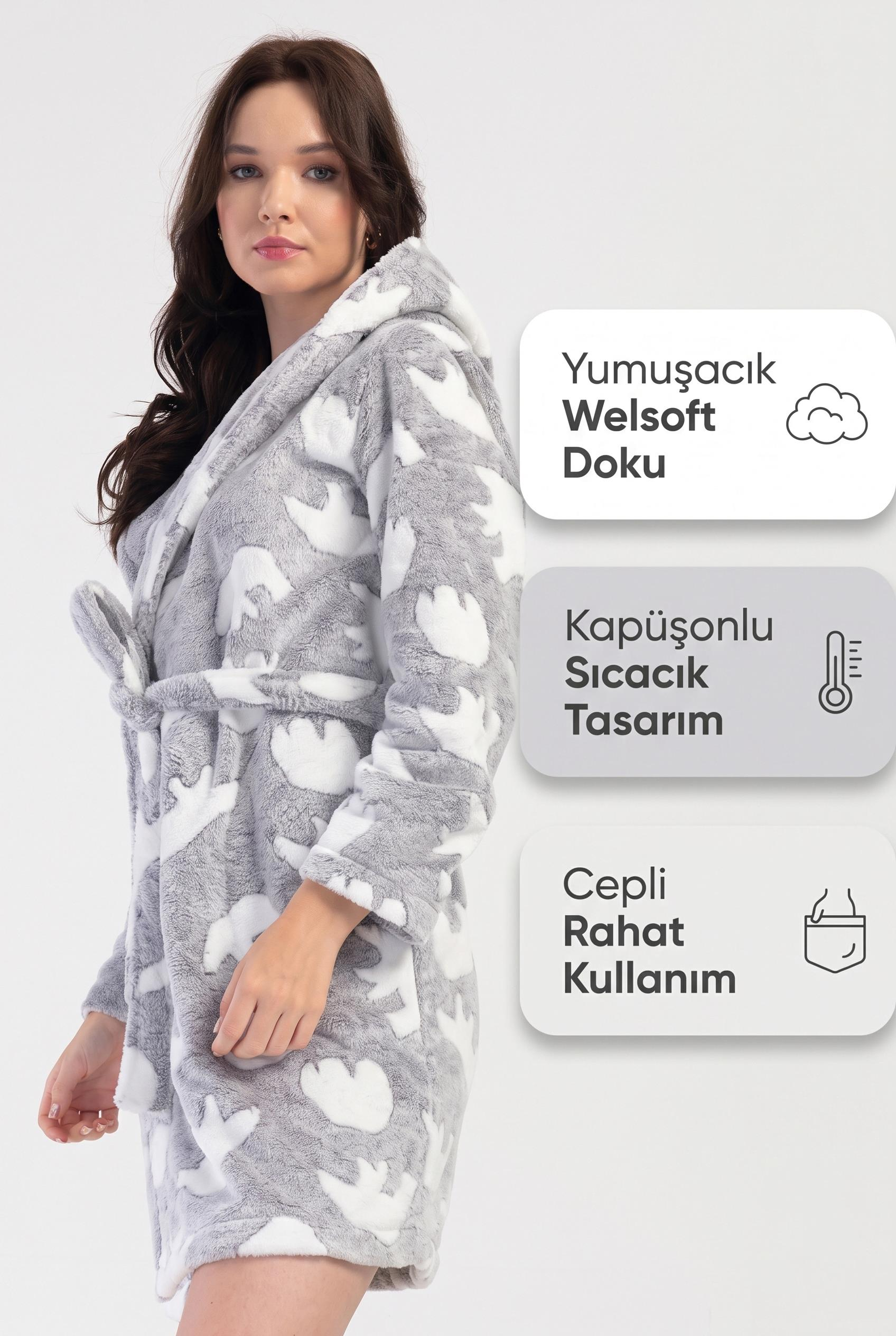 333833Kadın Kapüşonlu Welsoft Kısa Gri Melanj Sabahlık C1T5N1304Kadın Kapüşonlu Welsoft Kısa Gri Melanj SabahlıkTek SabahlıkVienettaKadın Kapüşonlu Welsoft Kısa Gri Melanj Sabahlık C1T5N1304