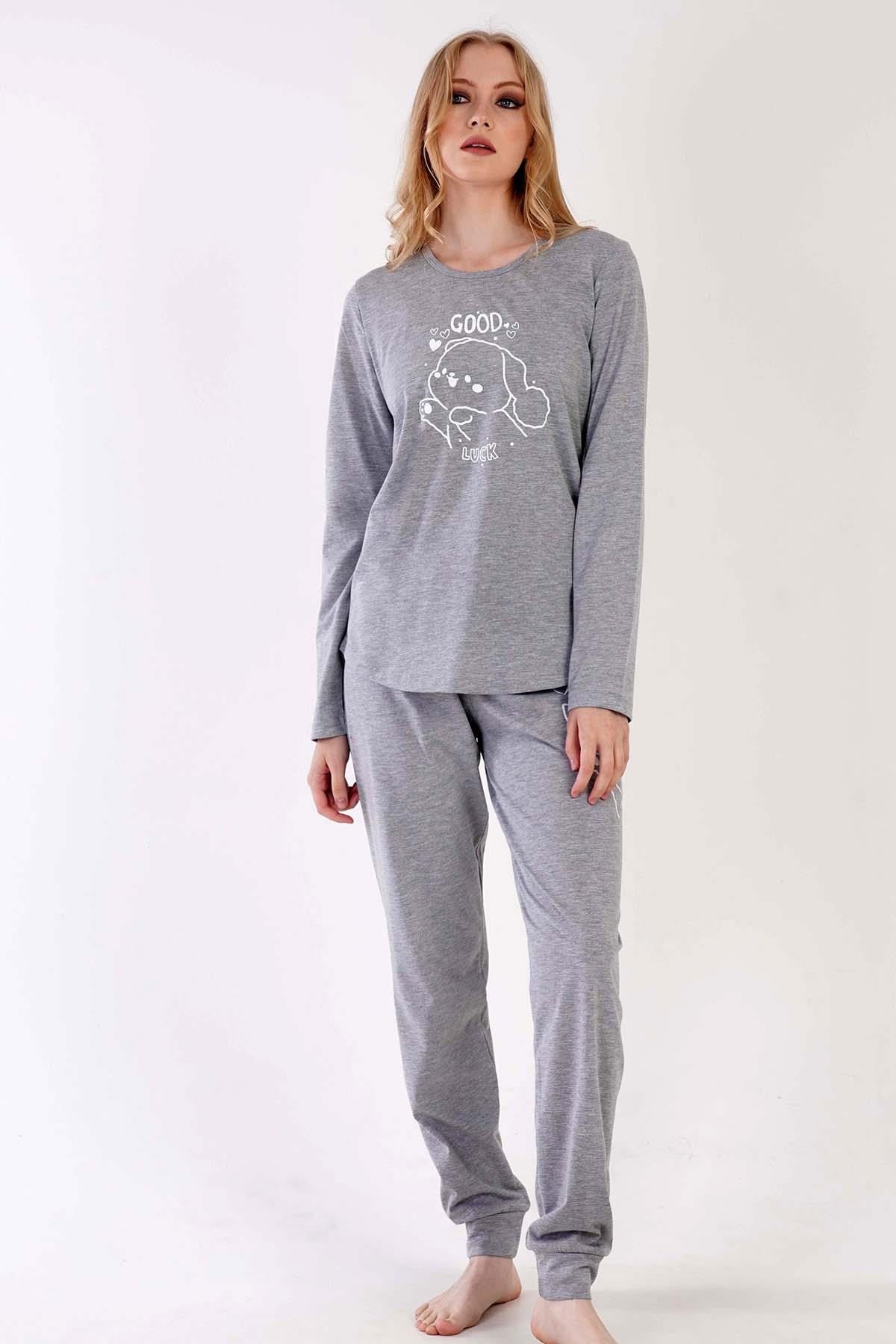 325854Kadın Uzun Kol Gri Melanj Pijama Takım C3T4N0O603Kadın Uzun Kol Gri Melanj Pijama Takım C3T4N0O603VienettaUzun Kol PijamaUzun Kol PijamaVienettaKadın Uzun Kol Gri Melanj Pijama Takım C3T4N0O603