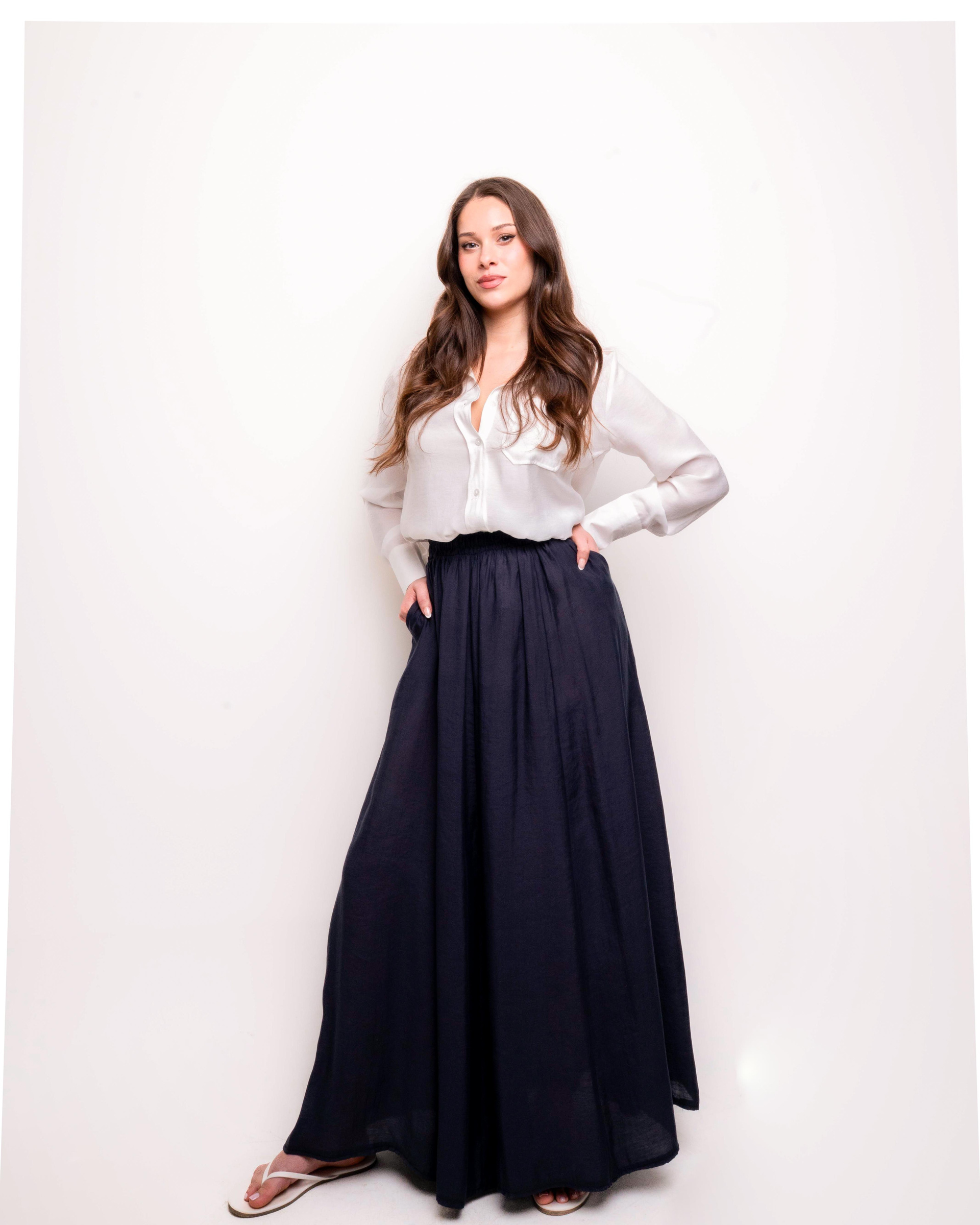 Cannes Modal Maxi Etek-Lacivert