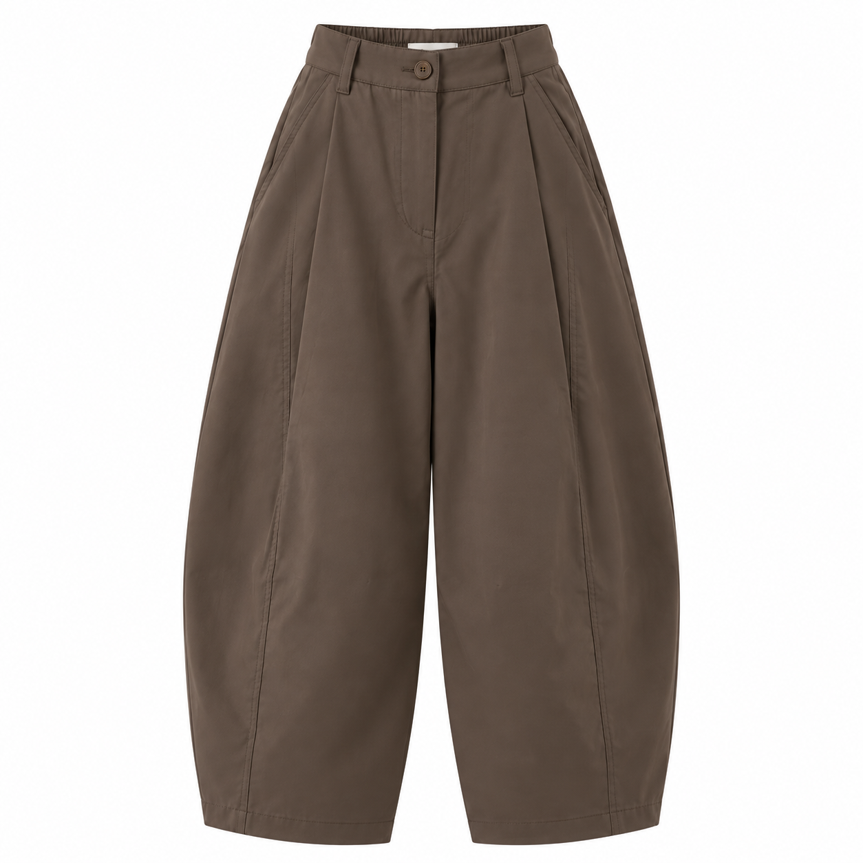Nora Barrel Pantolon – Kahve