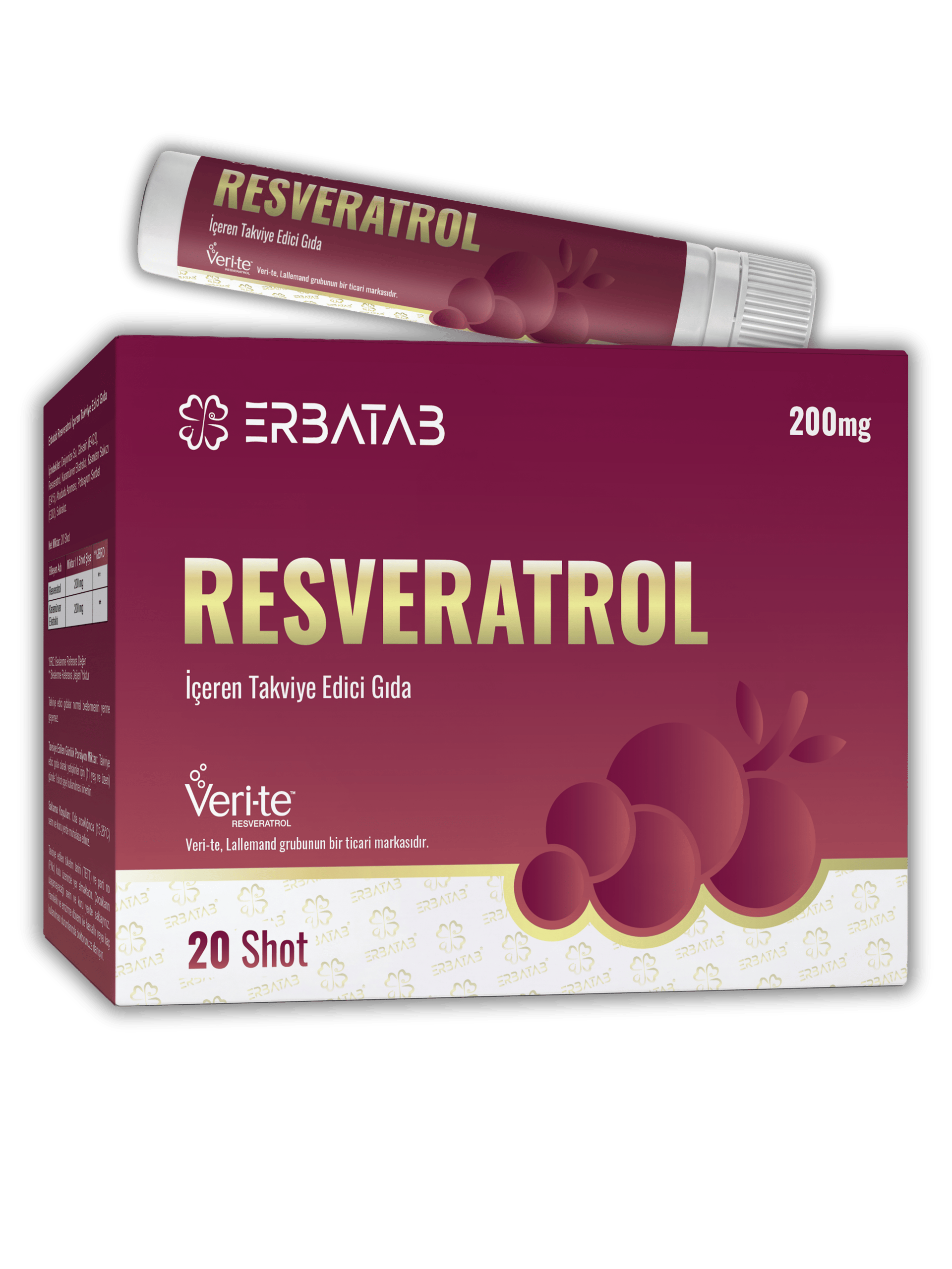 Erbatab Resrevatrol İçeren Takviye Edici Gıda