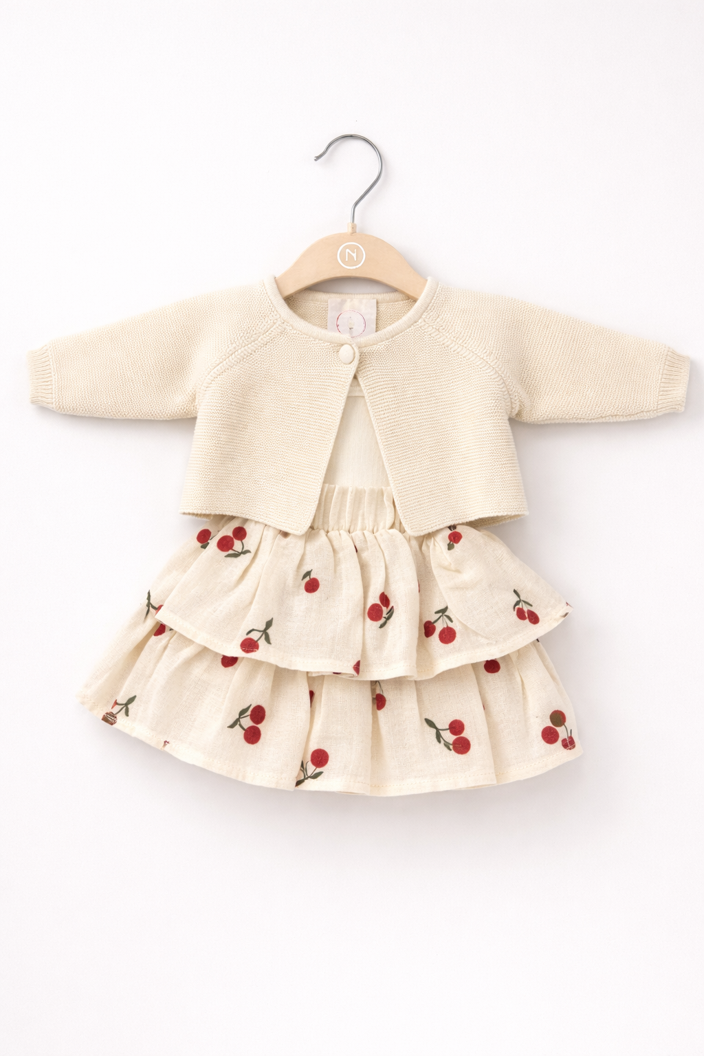 KIZ 3-6-9-12 AY CHERRY ETEKLİ TAKIM