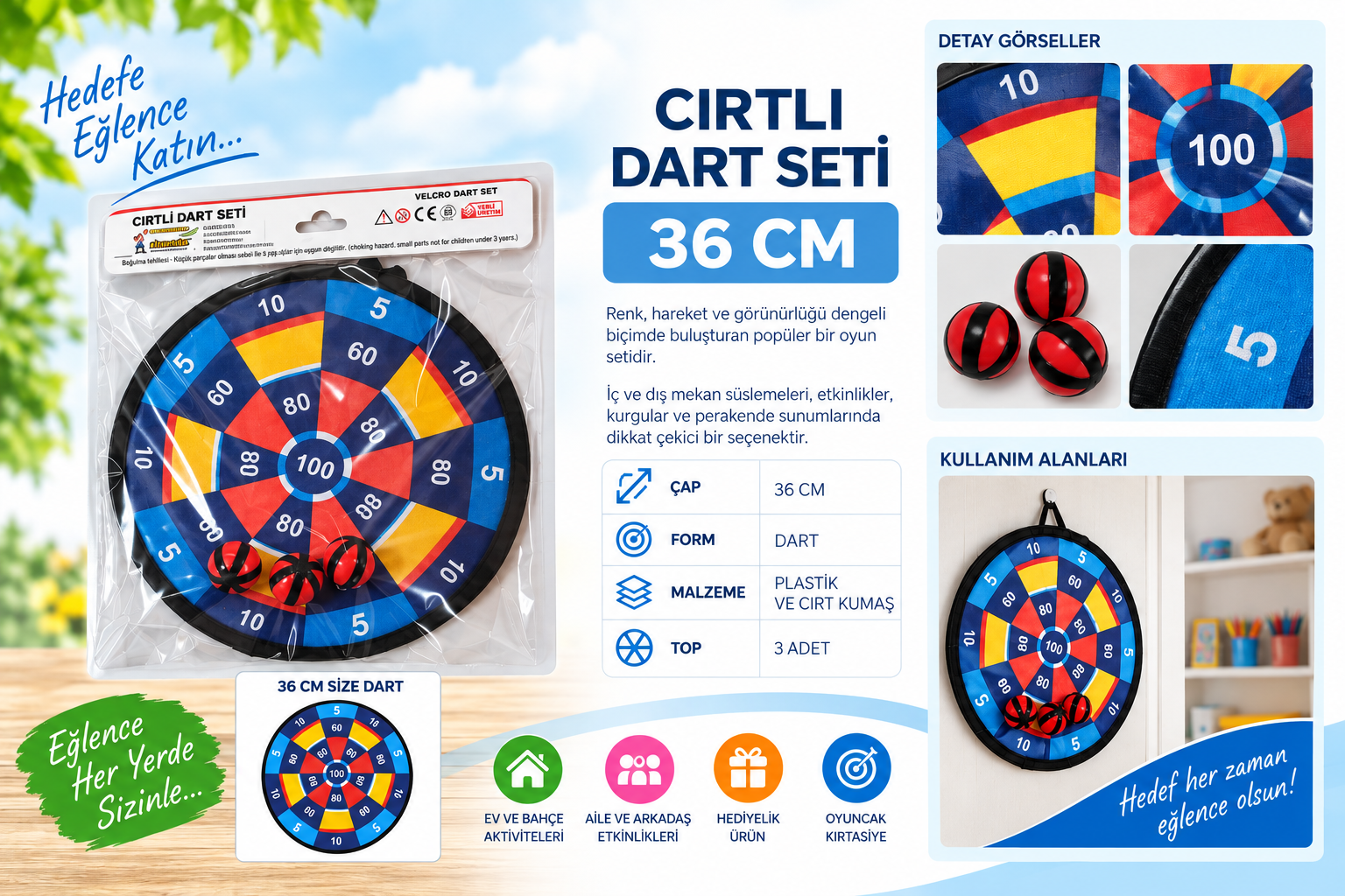 36 Cm Dart Oyunu