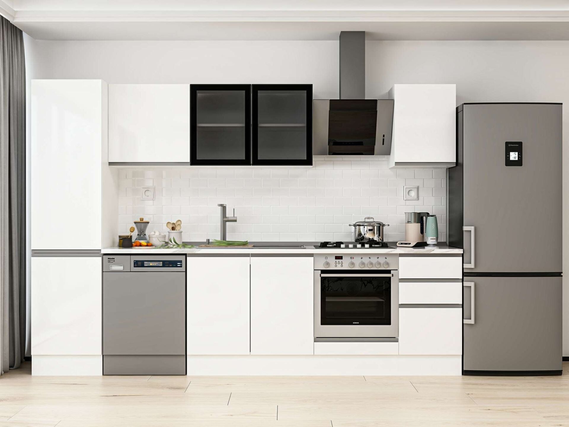 Alvinka 295X210 Cm High Gloss Mutfak Dolabı Mb-E80B50S45-3