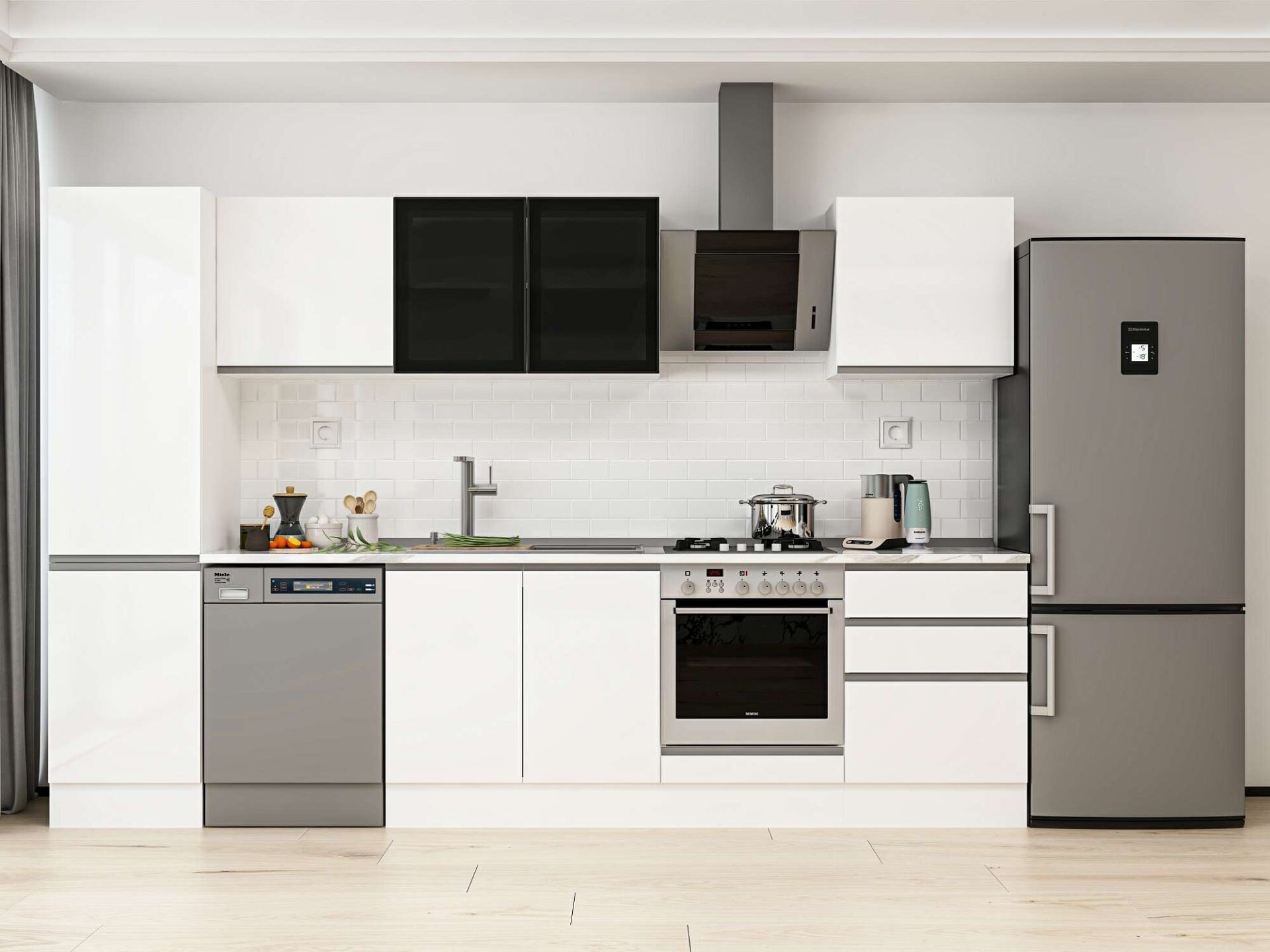 Alvinka 310X210 Cm High Gloss Mutfak Dolabı Mb-E80B50S60-3