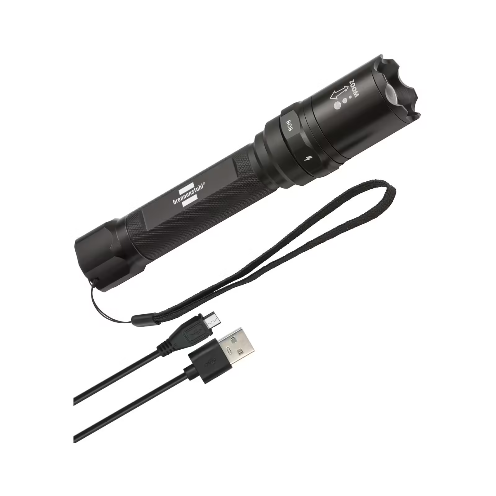 Brennenstuhl Luxpremium Serisi Focus Led Şarj Edilebilir IP44 Lisanslı Darbeye ve Suya Dayanıklı 430 Lümen El Feneri
