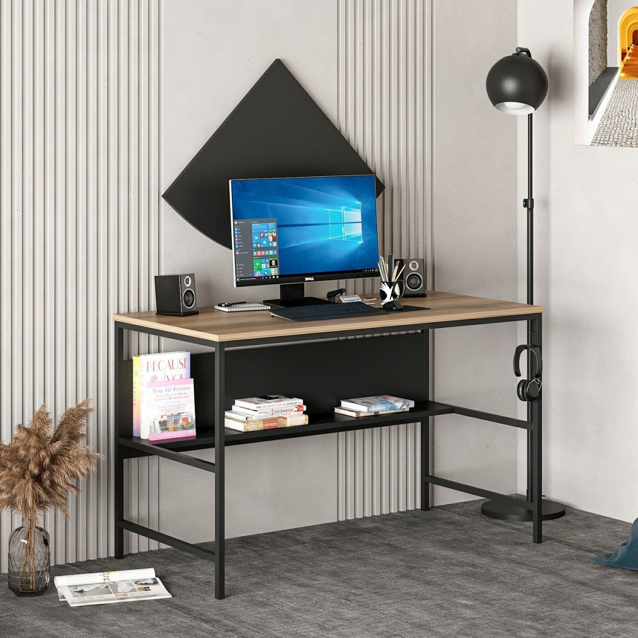 Minar Greta Çalışma Masası Modül1 - Dore/Siyah