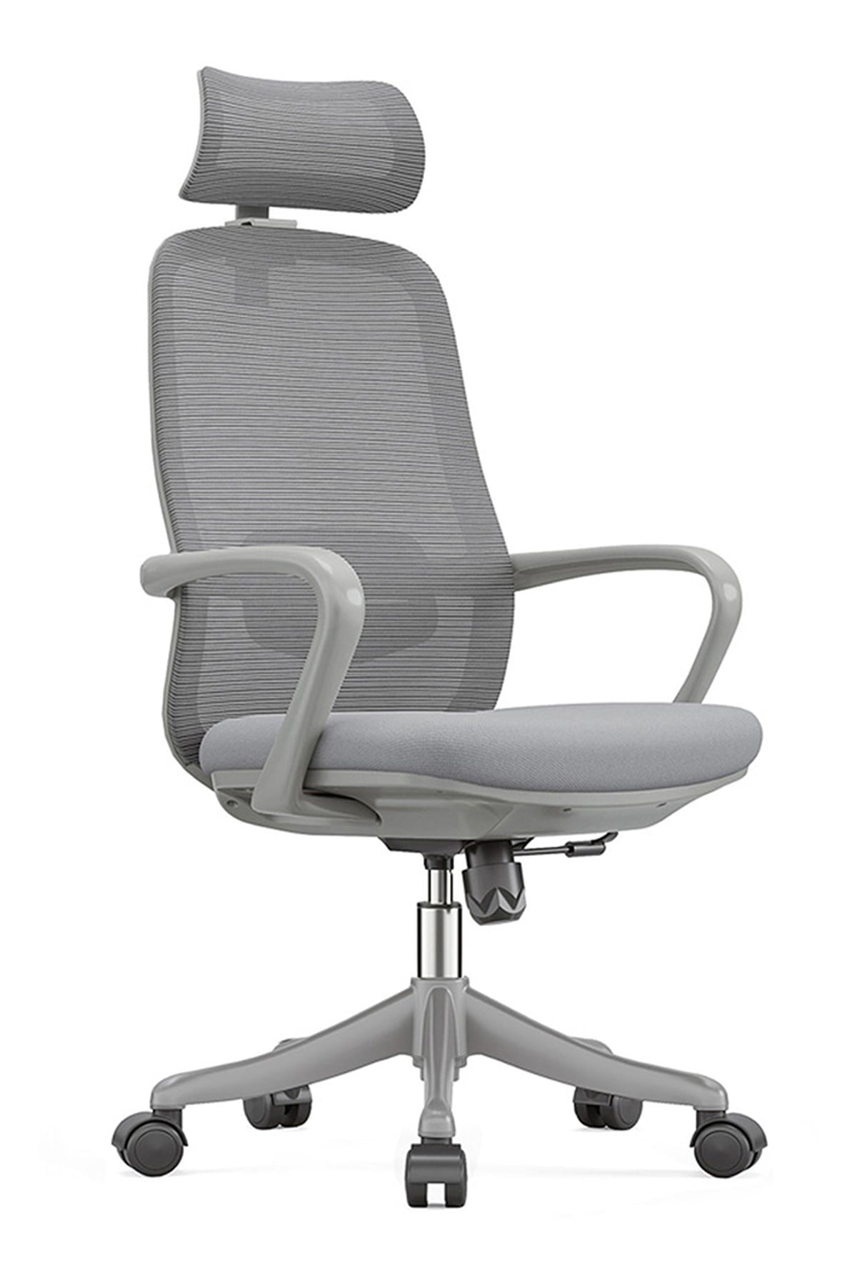 Ofisbazaar Rose Manager Ergonomik Fileli Yönetici Koltuğu | Ergonomik Başlıklı Ofis Koltuğu Gri