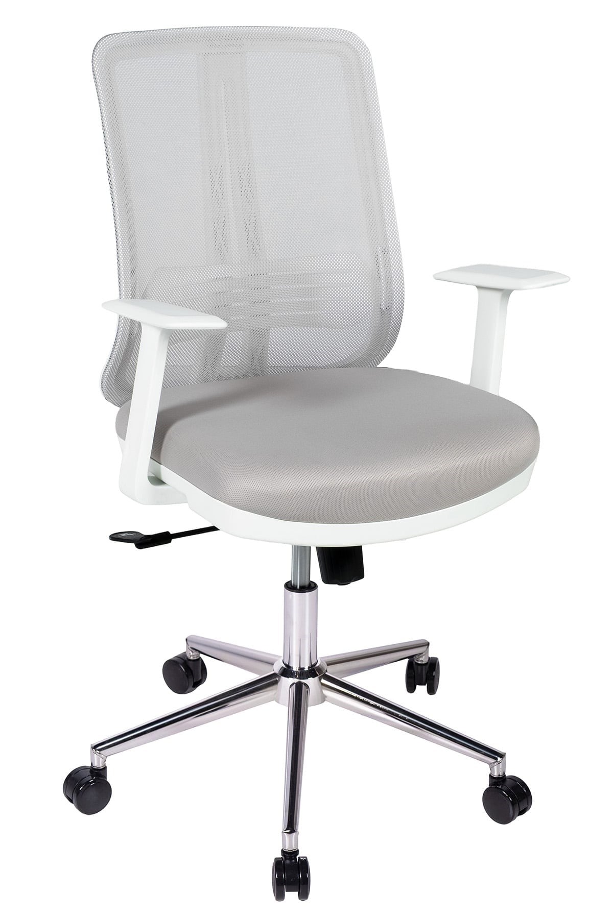 Ofisbazaar UP Beyaz Fileli Çalışma Koltuğu | Ergonomik Şef Ve Toplantı Koltuğu Gri