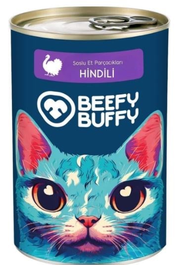 Beefy Buffy Kediler İçin Hindili Konserve Mama 415 Gr