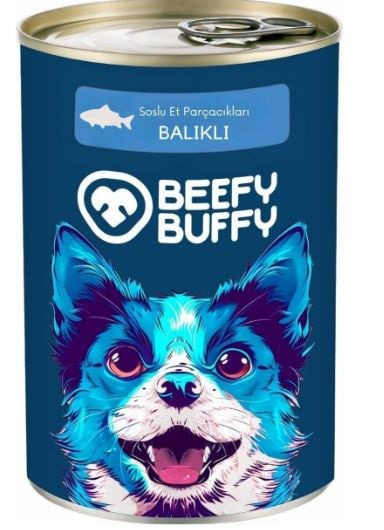 Beefy Buffy Köpekler İçin Balıklı Konserve Mama 415 Gr